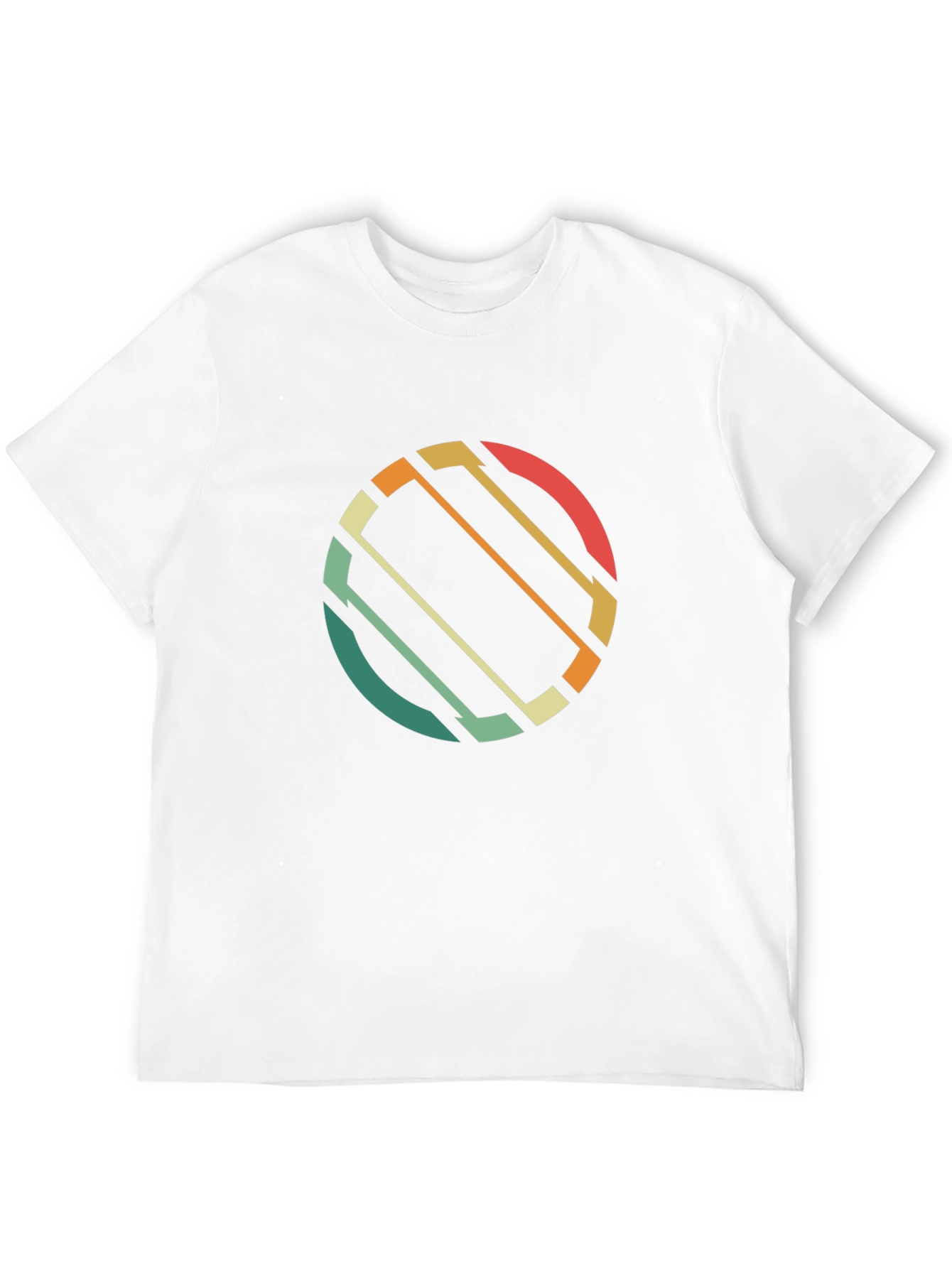 Retro Circle Graphic T-Shirt - Black