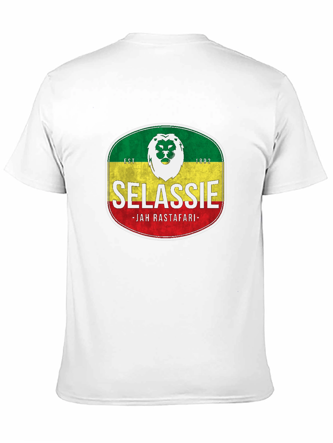 Selassie Jah Rastafari T-Shirt - Rasta Reggae Style
