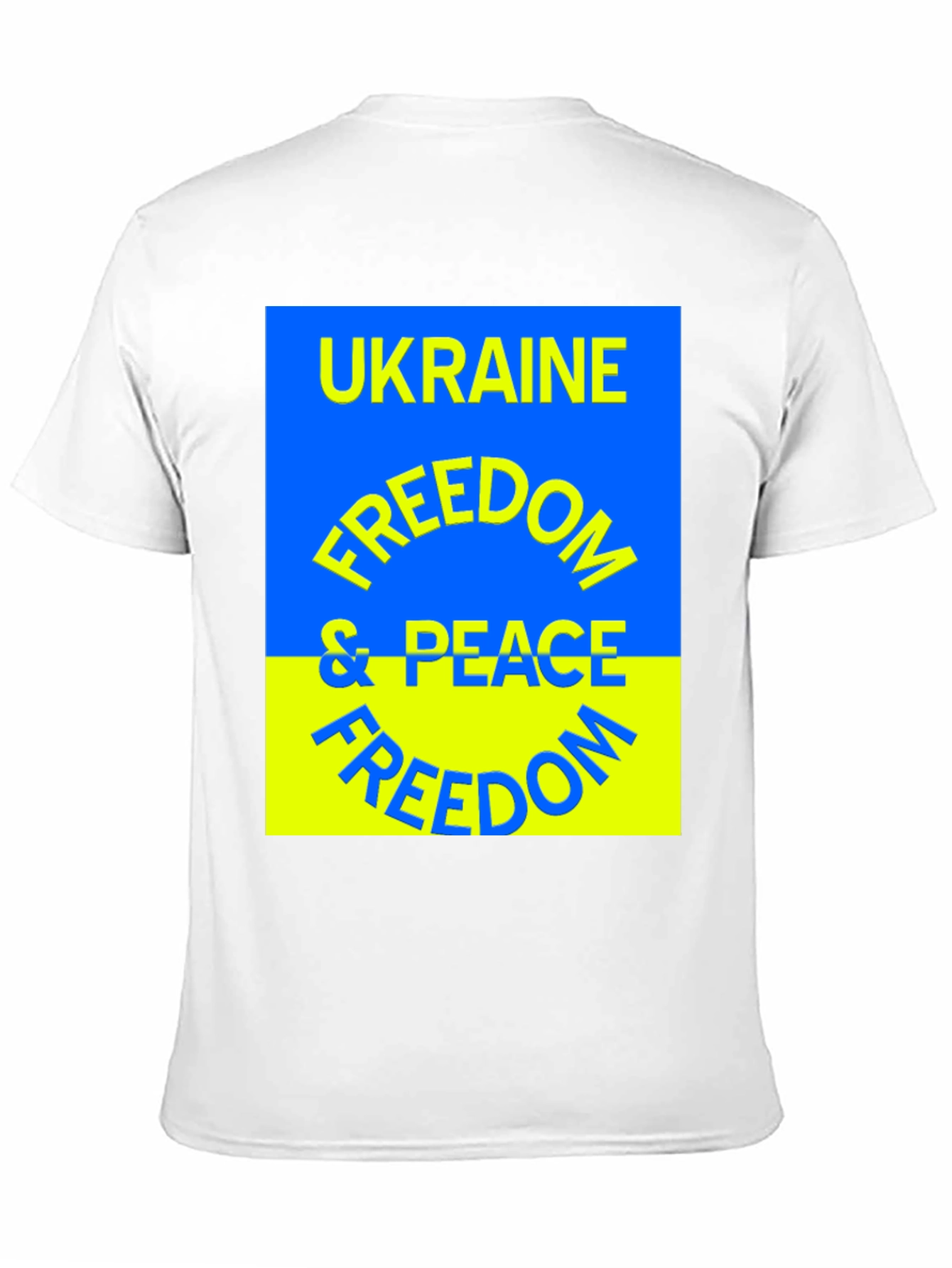 Ukraine Freedom & Peace T-Shirt - Black