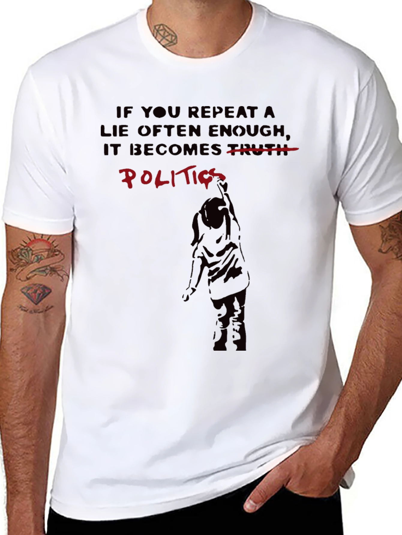 Politics T-Shirt: Repeating Lies