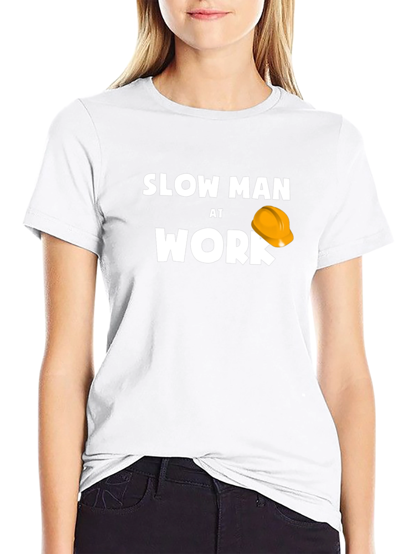 Slow Man At Work Funny T-Shirt