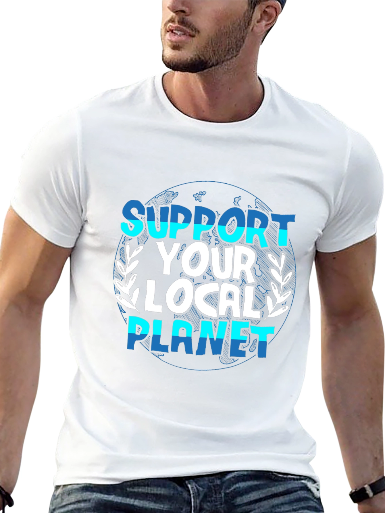 Support Your Local Planet Graphic T-Shirt