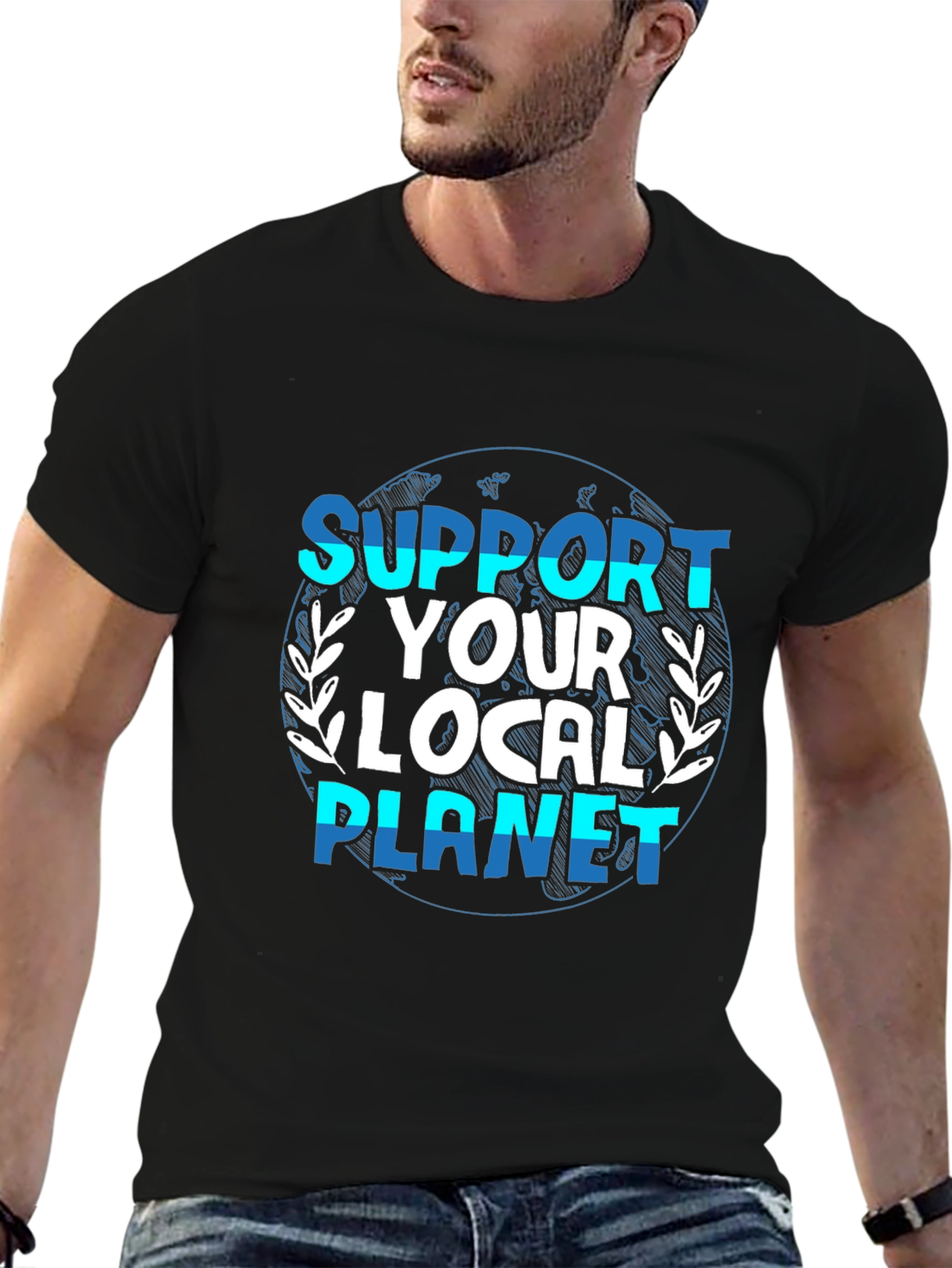 Support Your Local Planet Graphic T-Shirt
