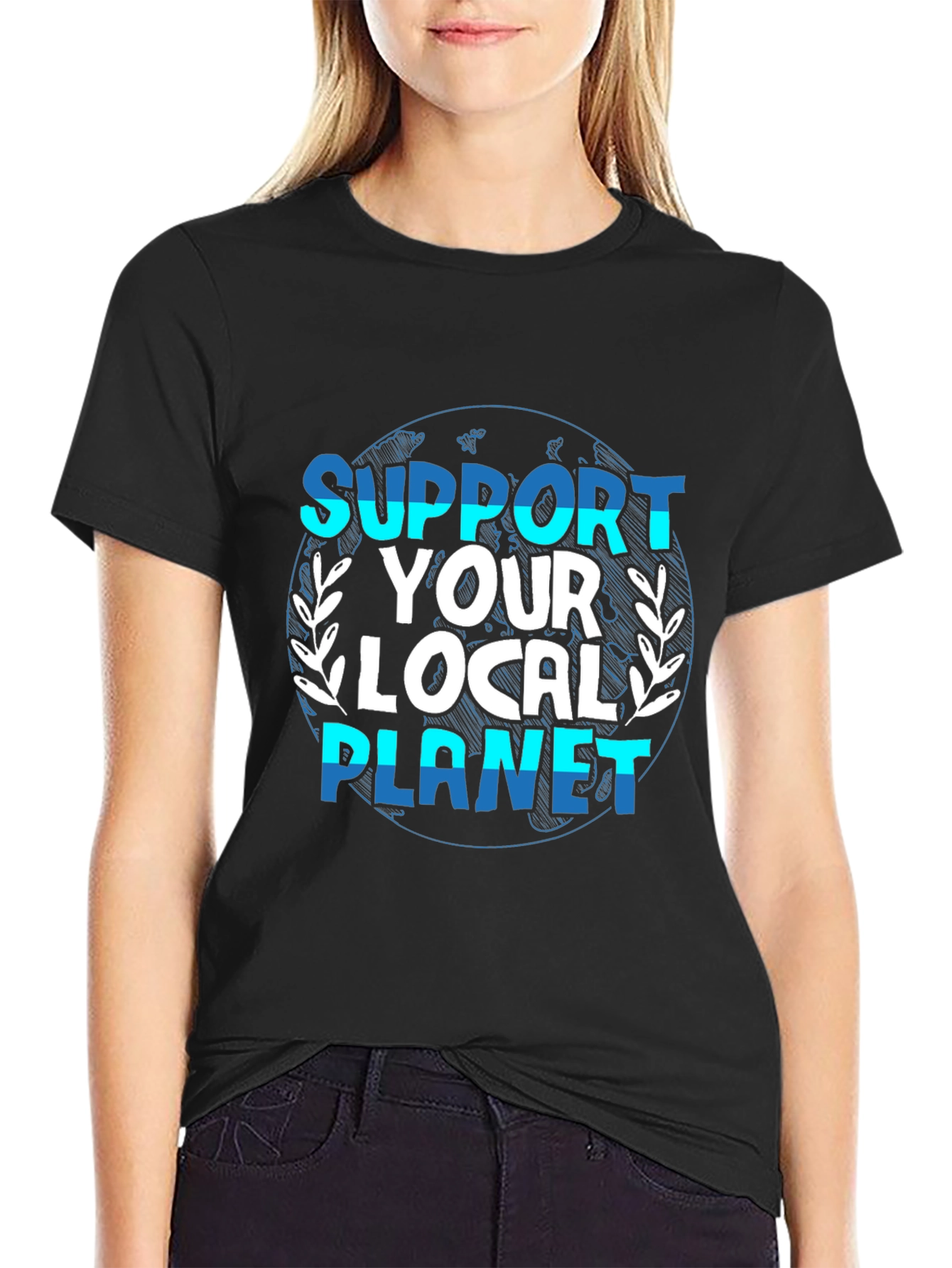 Support Your Local Planet Graphic T-Shirt