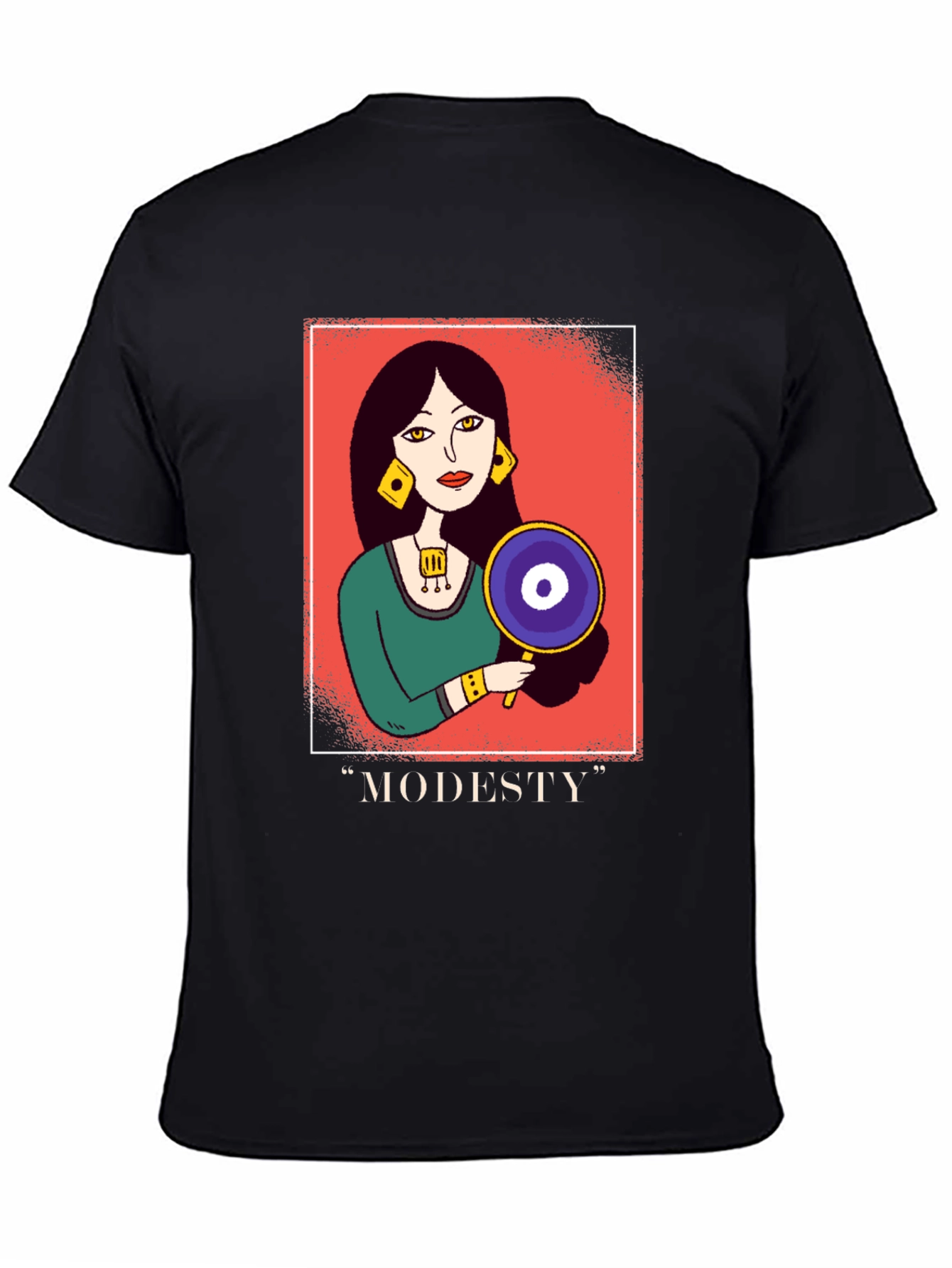 Modesty Graphic Tee - Unisex Black T-Shirt