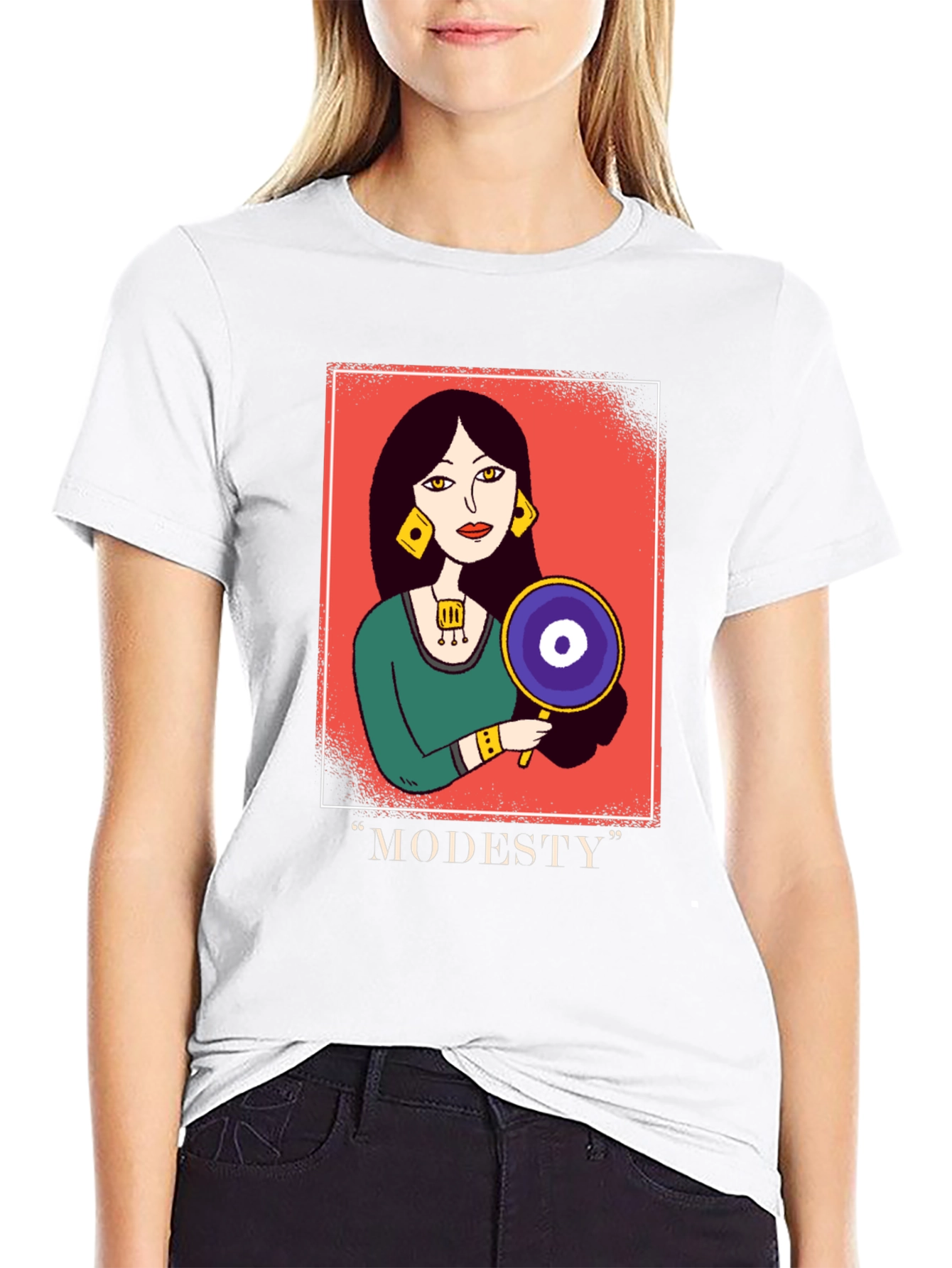 Modesty Graphic Tee - Unisex Black T-Shirt