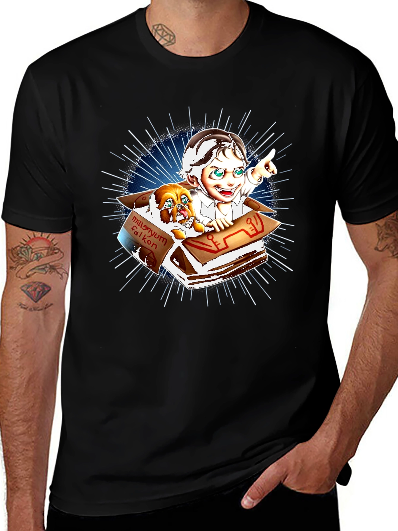 Millennium Falcon Dog T-Shirt