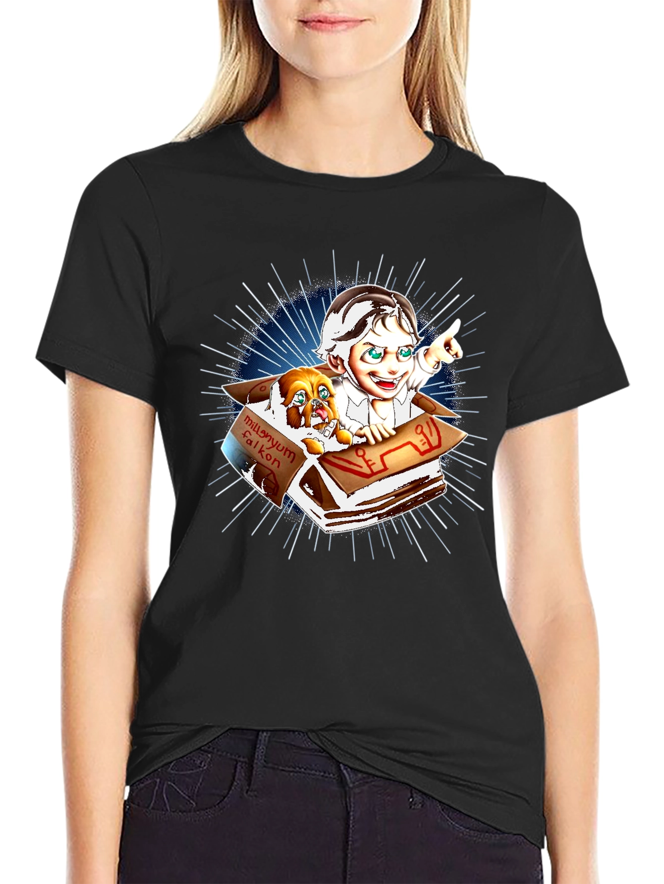 Millennium Falcon Dog T-Shirt