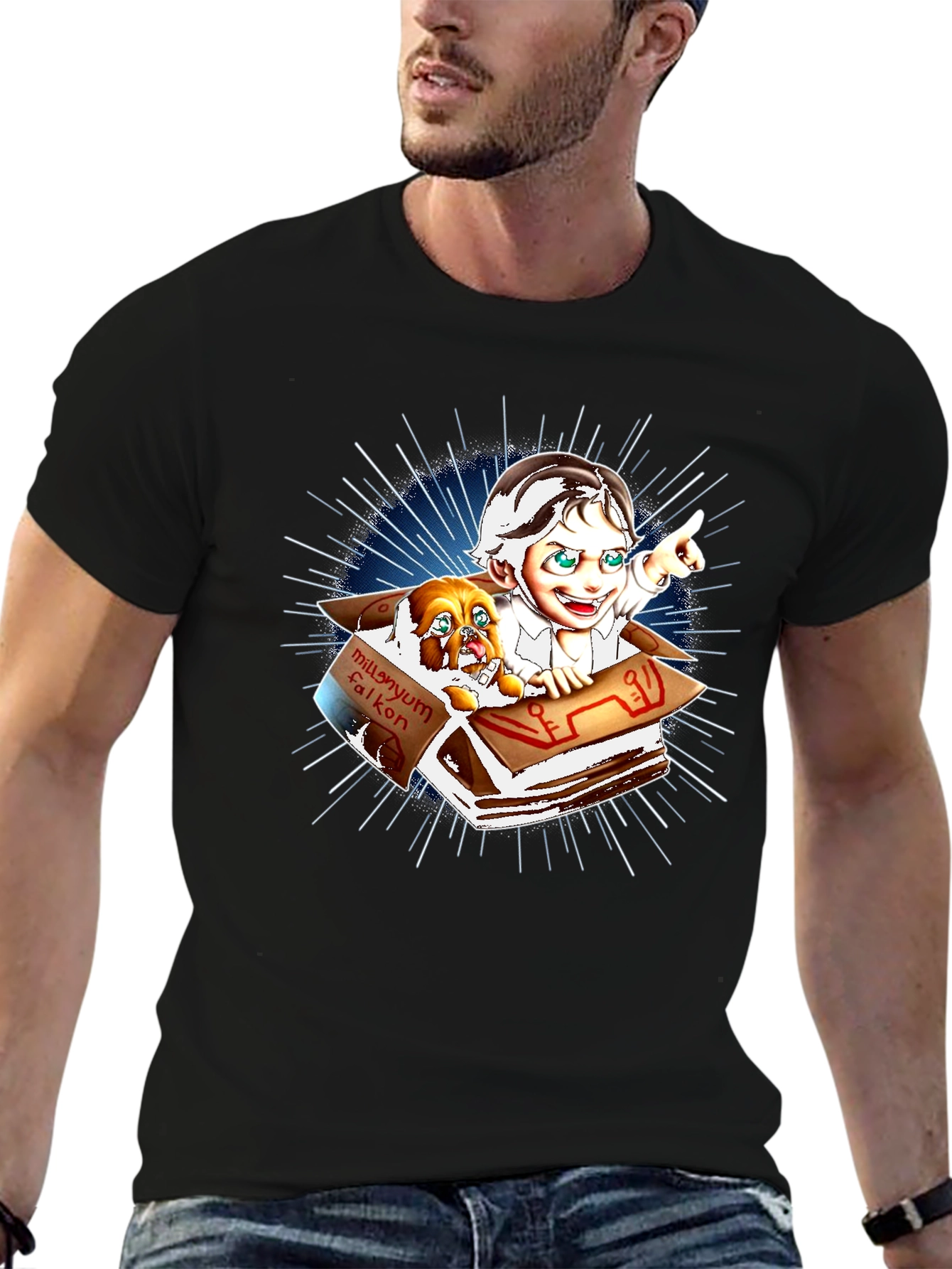Millennium Falcon Dog T-Shirt
