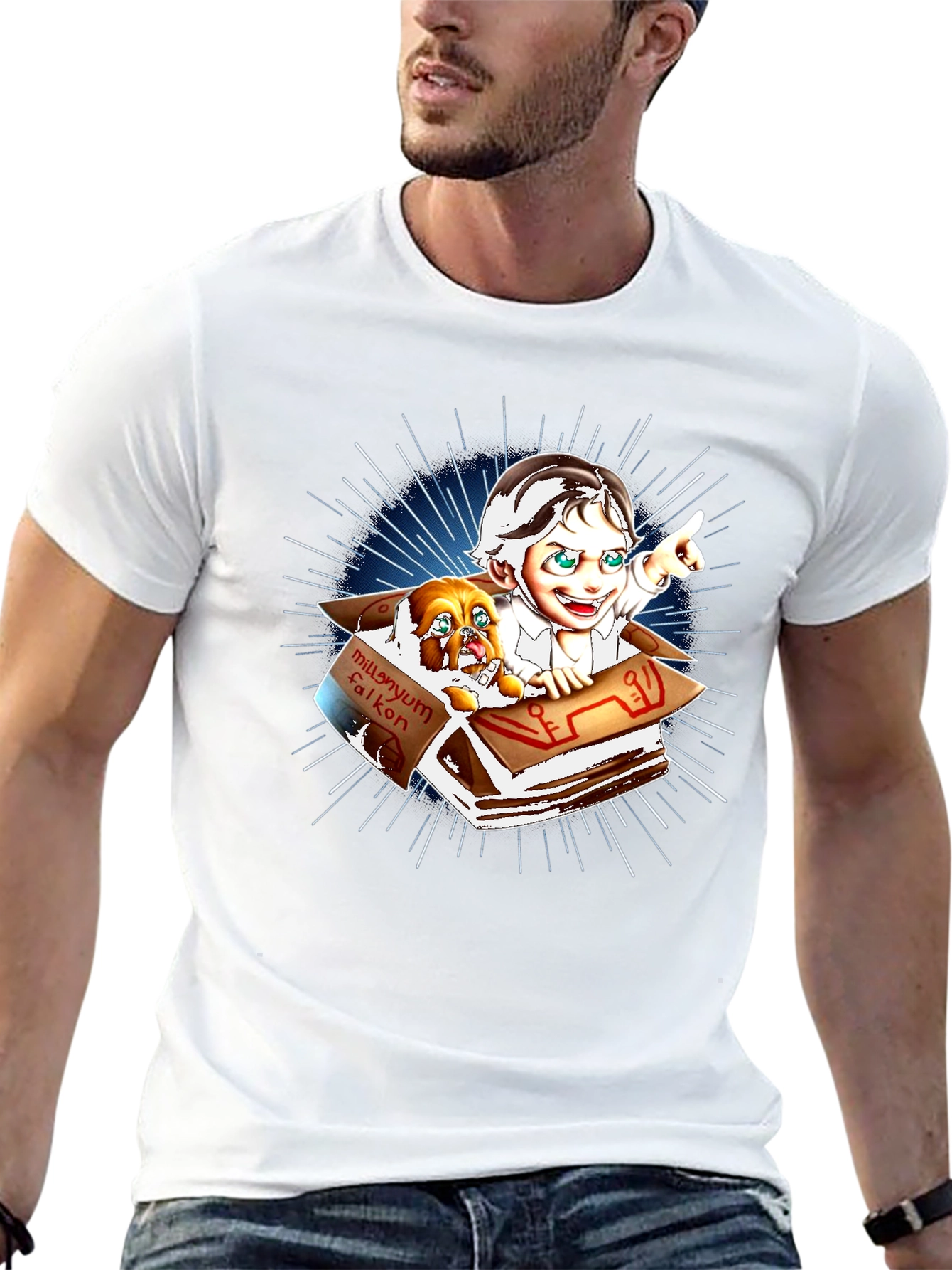 Millennium Falcon Dog T-Shirt
