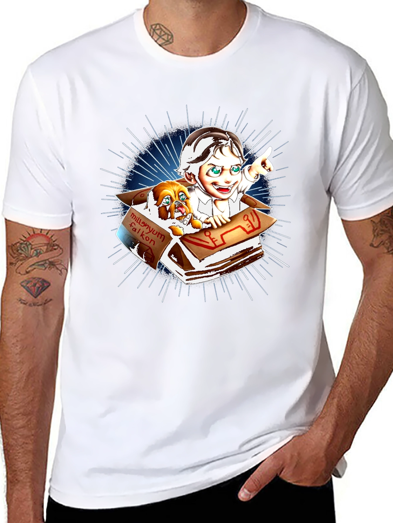 Millennium Falcon Dog T-Shirt