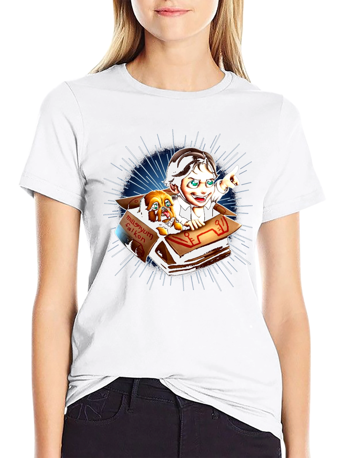 Millennium Falcon Dog T-Shirt
