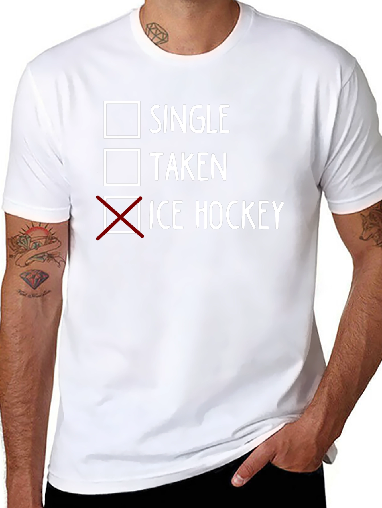 Single Taken Ice Hockey T-Shirt
