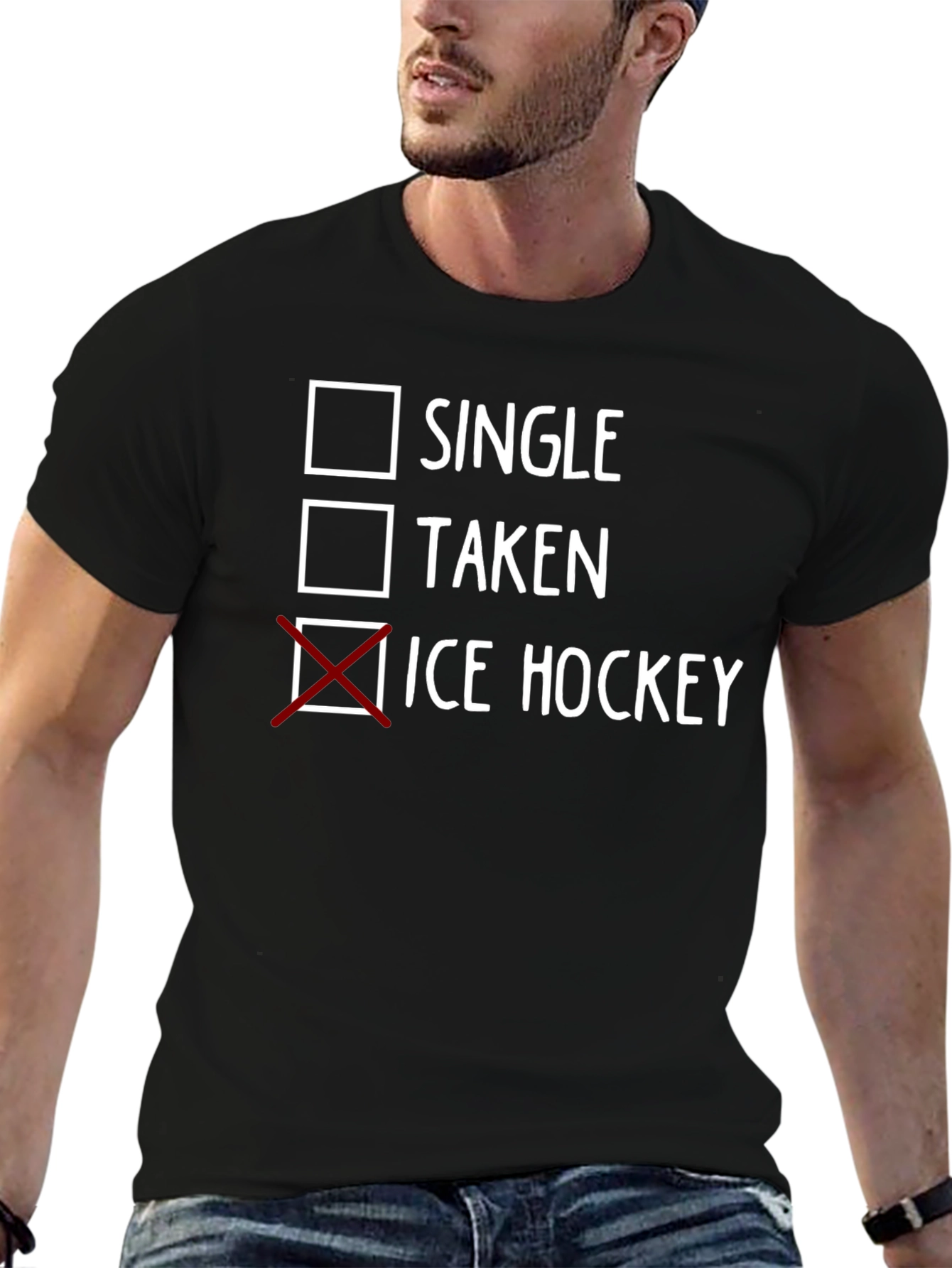 Single Taken Ice Hockey T-Shirt