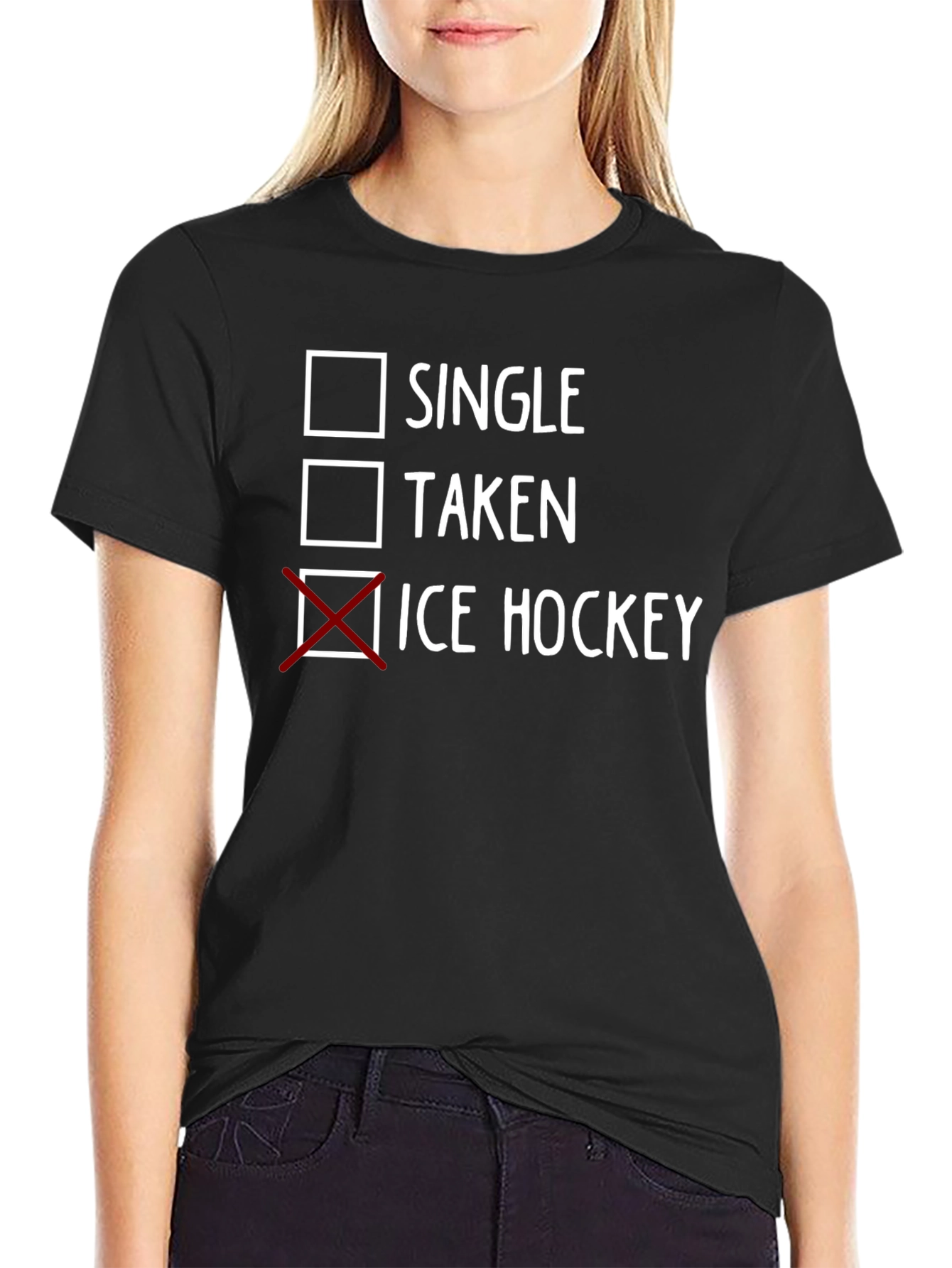 Single Taken Ice Hockey T-Shirt