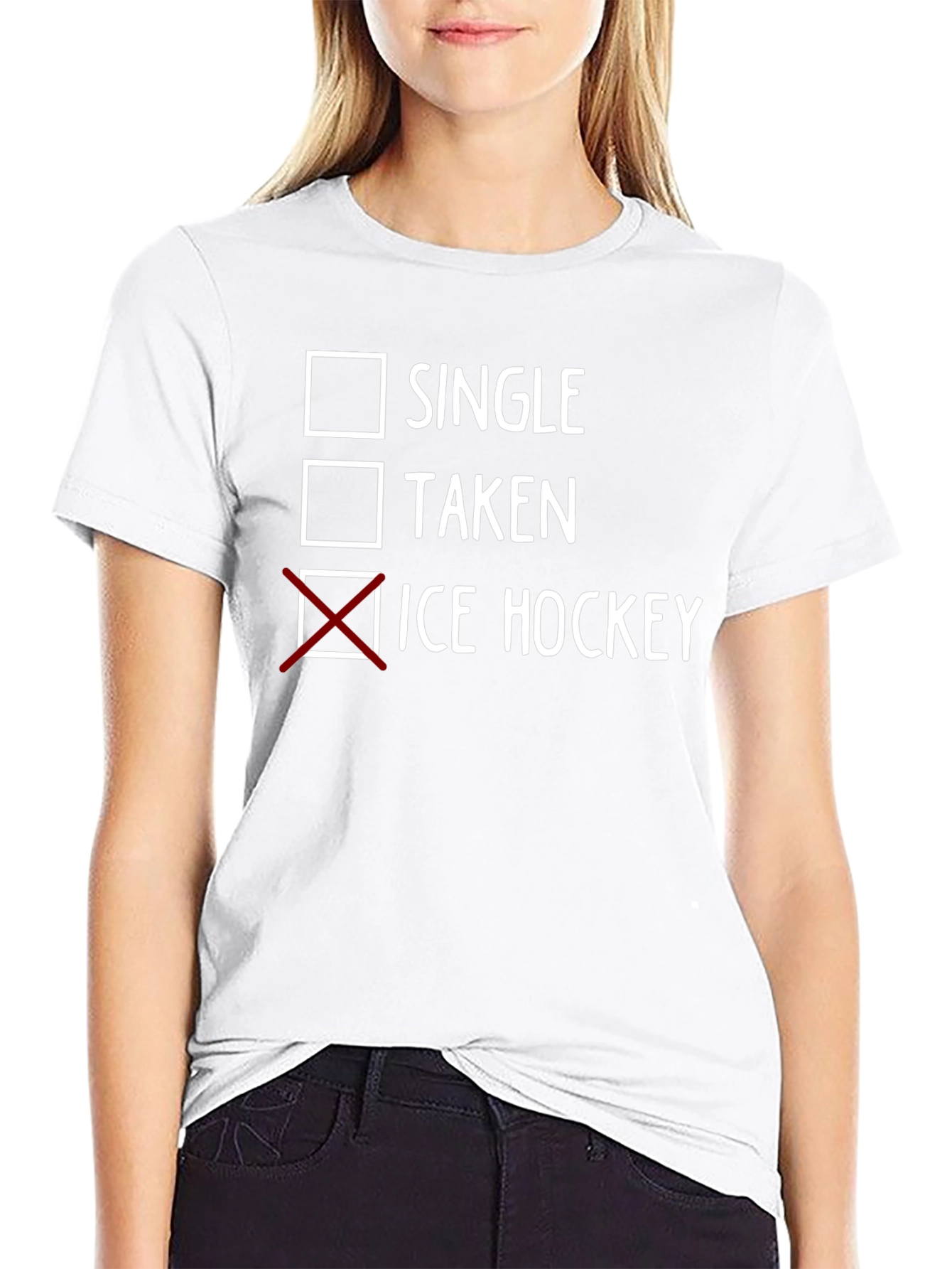 Single Taken Ice Hockey T-Shirt