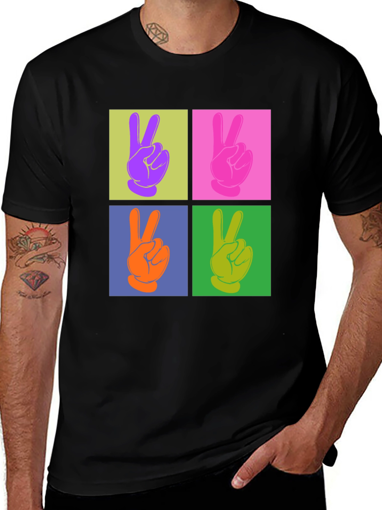 Peace Sign Pop Art T-Shirt