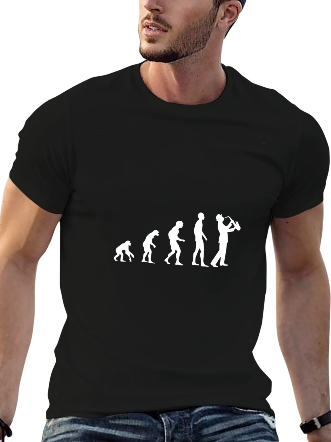 Evolution of Saxophone Player T-Shirt