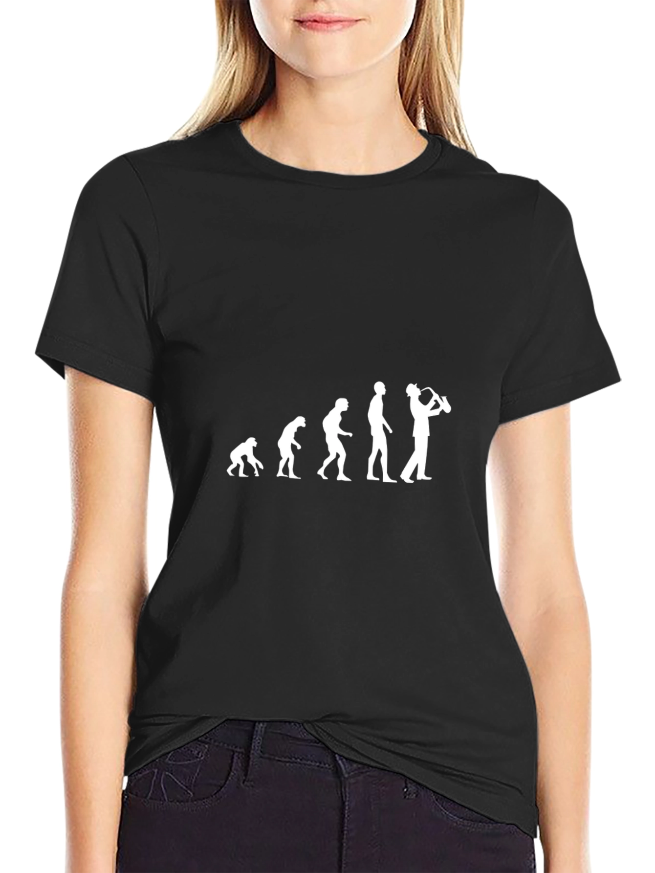 Evolution of Saxophone Player T-Shirt