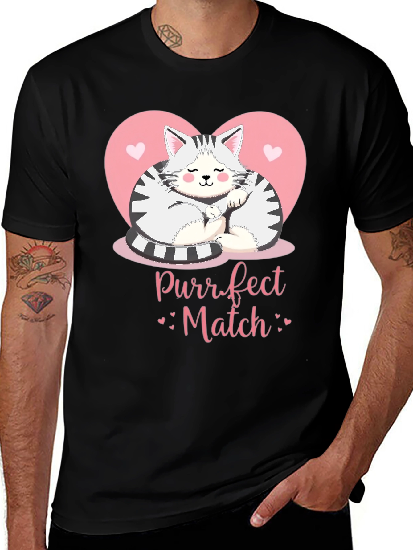 Purrfect Match Cat Lover T-Shirt