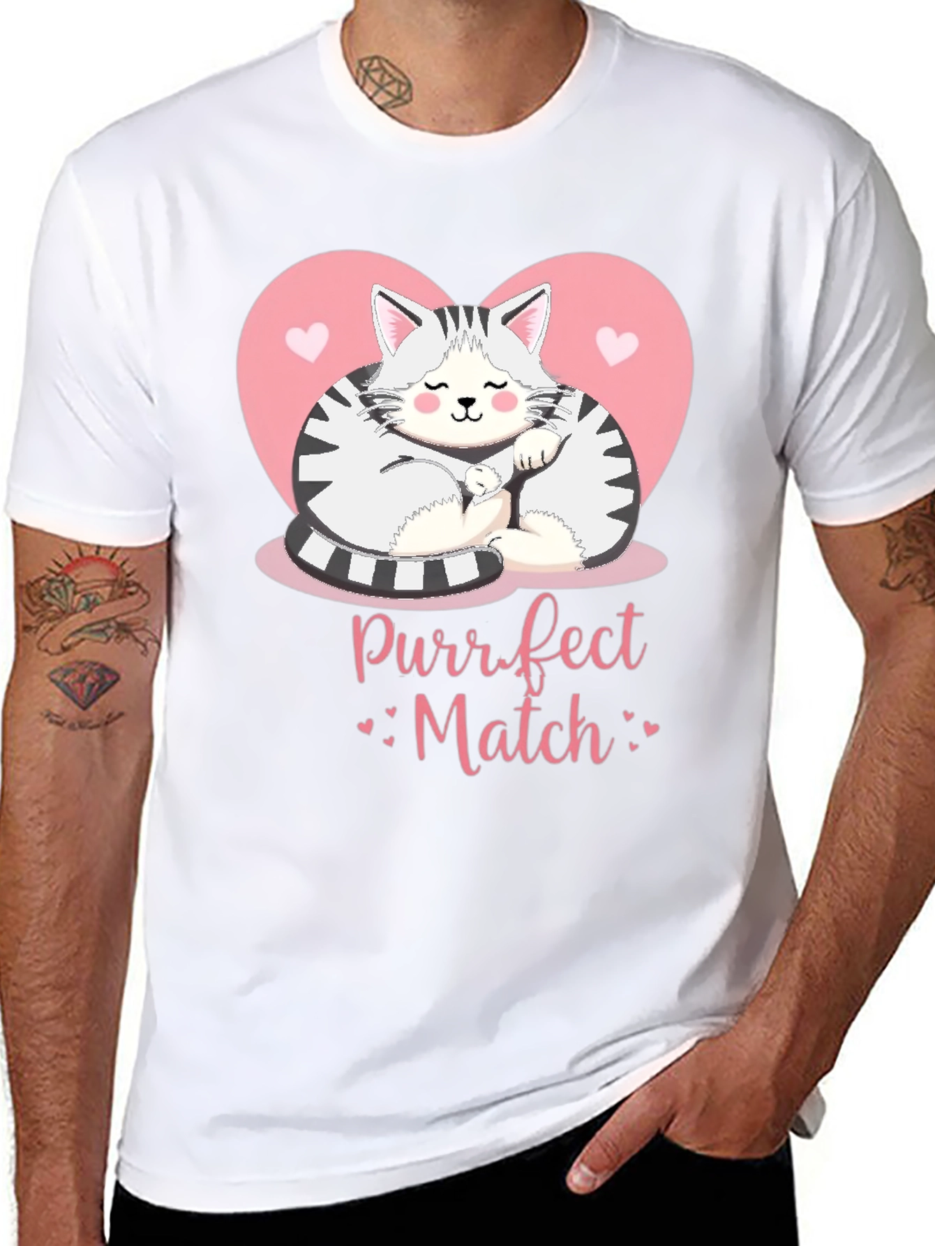 Purrfect Match Cat Lover T-Shirt