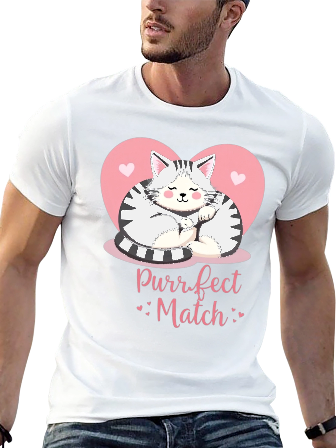Purrfect Match Cat Lover T-Shirt