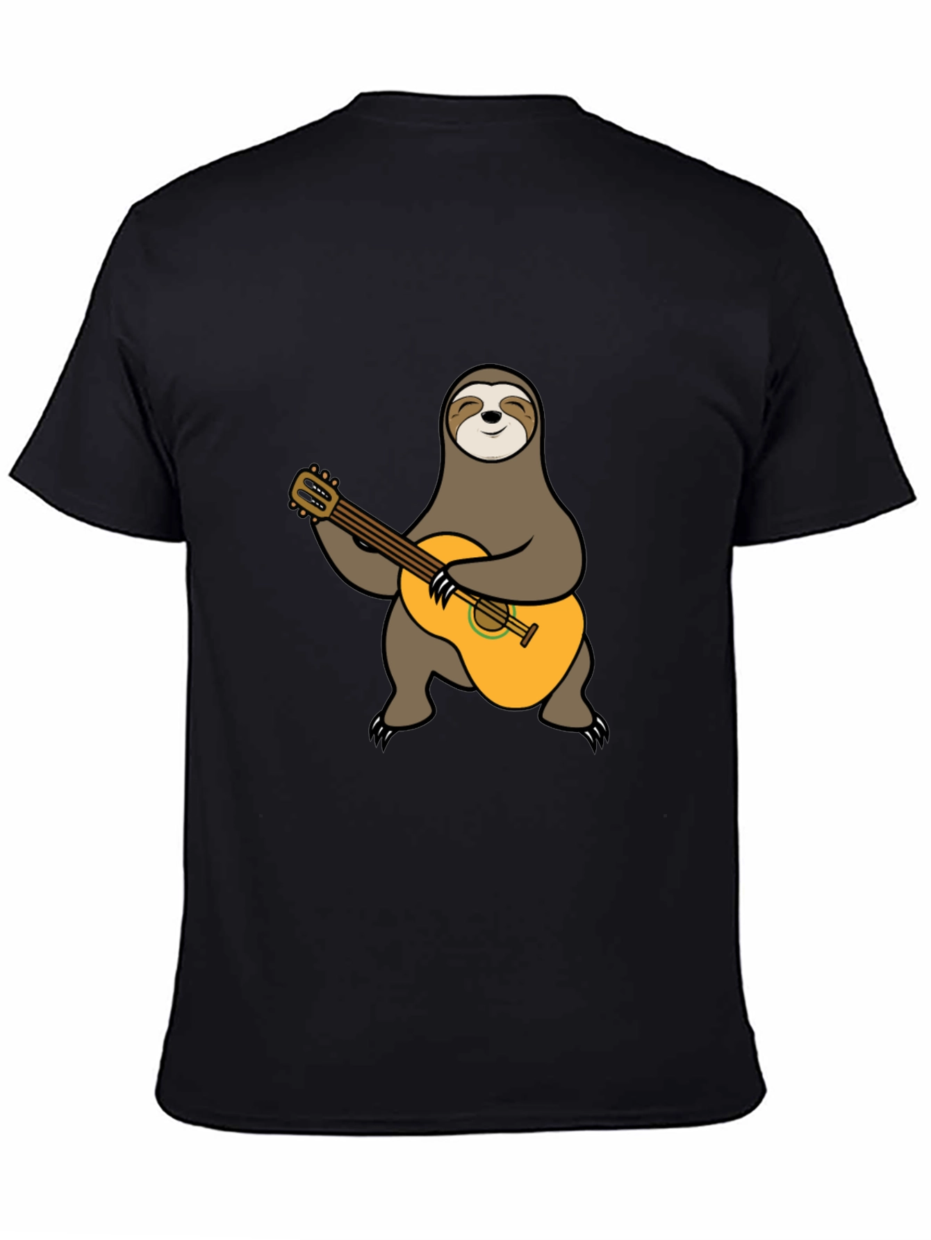 Sloth Guitarist T-Shirt - Playful Animal Tee