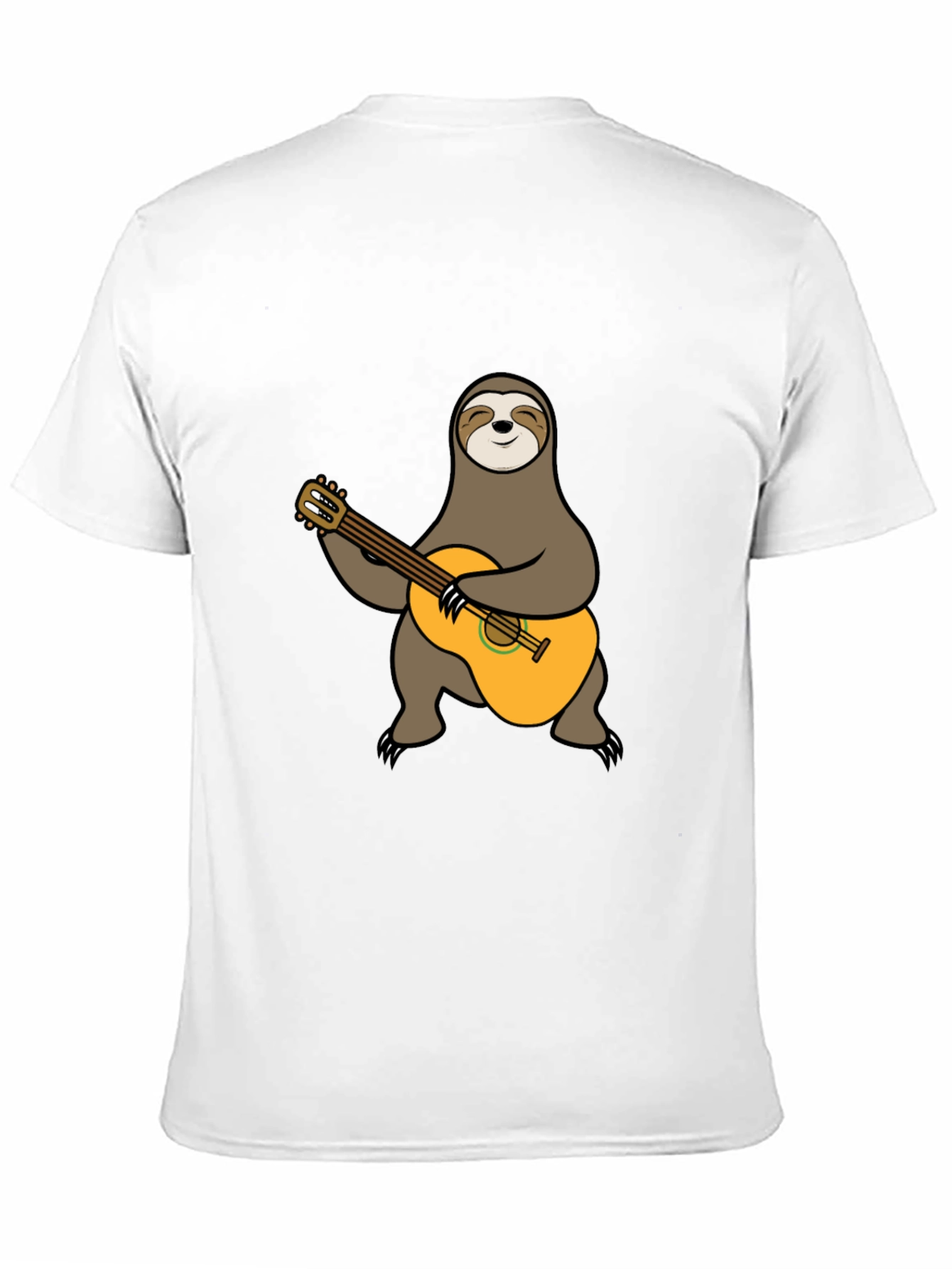 Sloth Guitarist T-Shirt - Playful Animal Tee