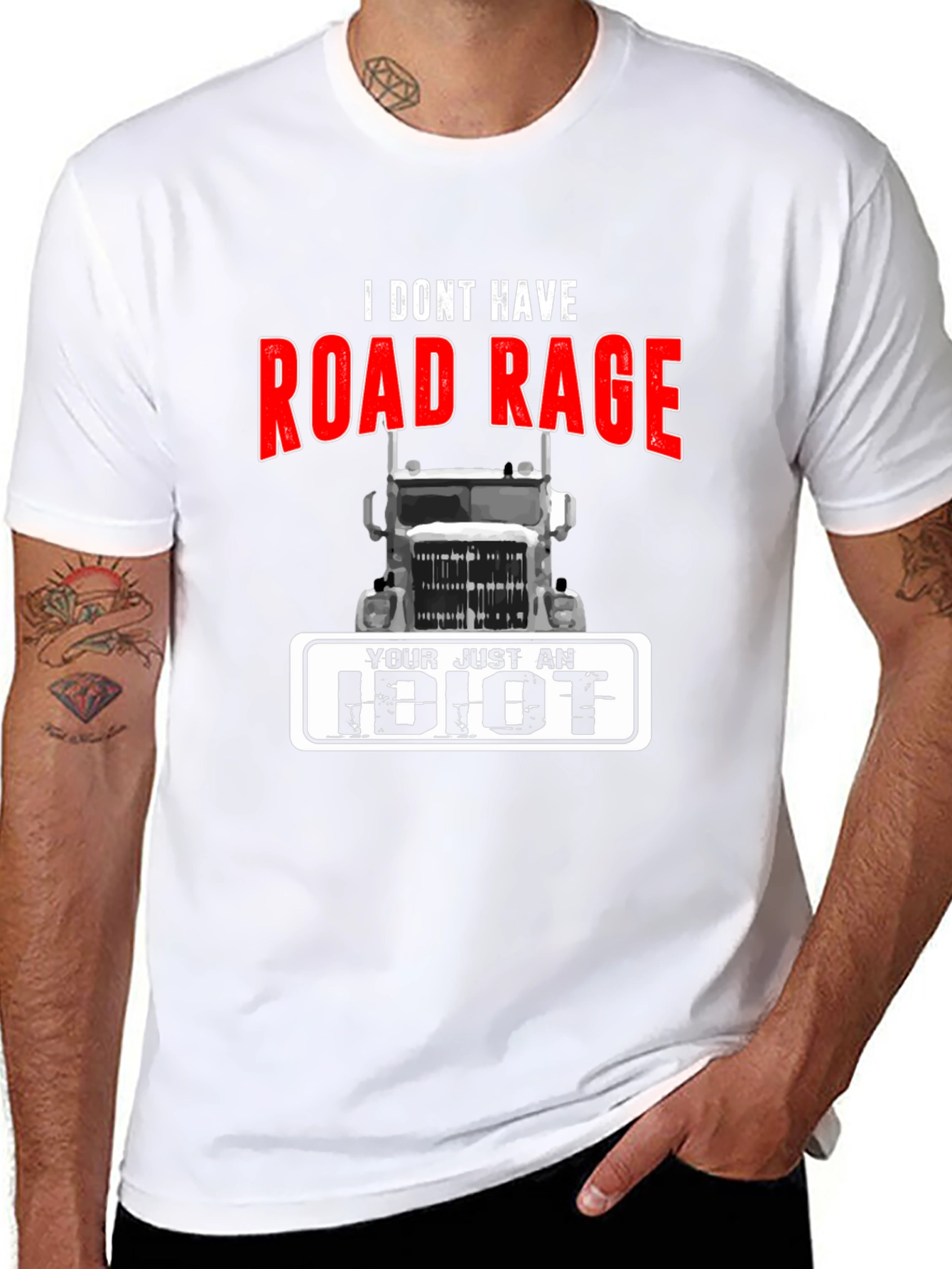 Road Rage Trucker T-Shirt - Funny Sarcastic Tee
