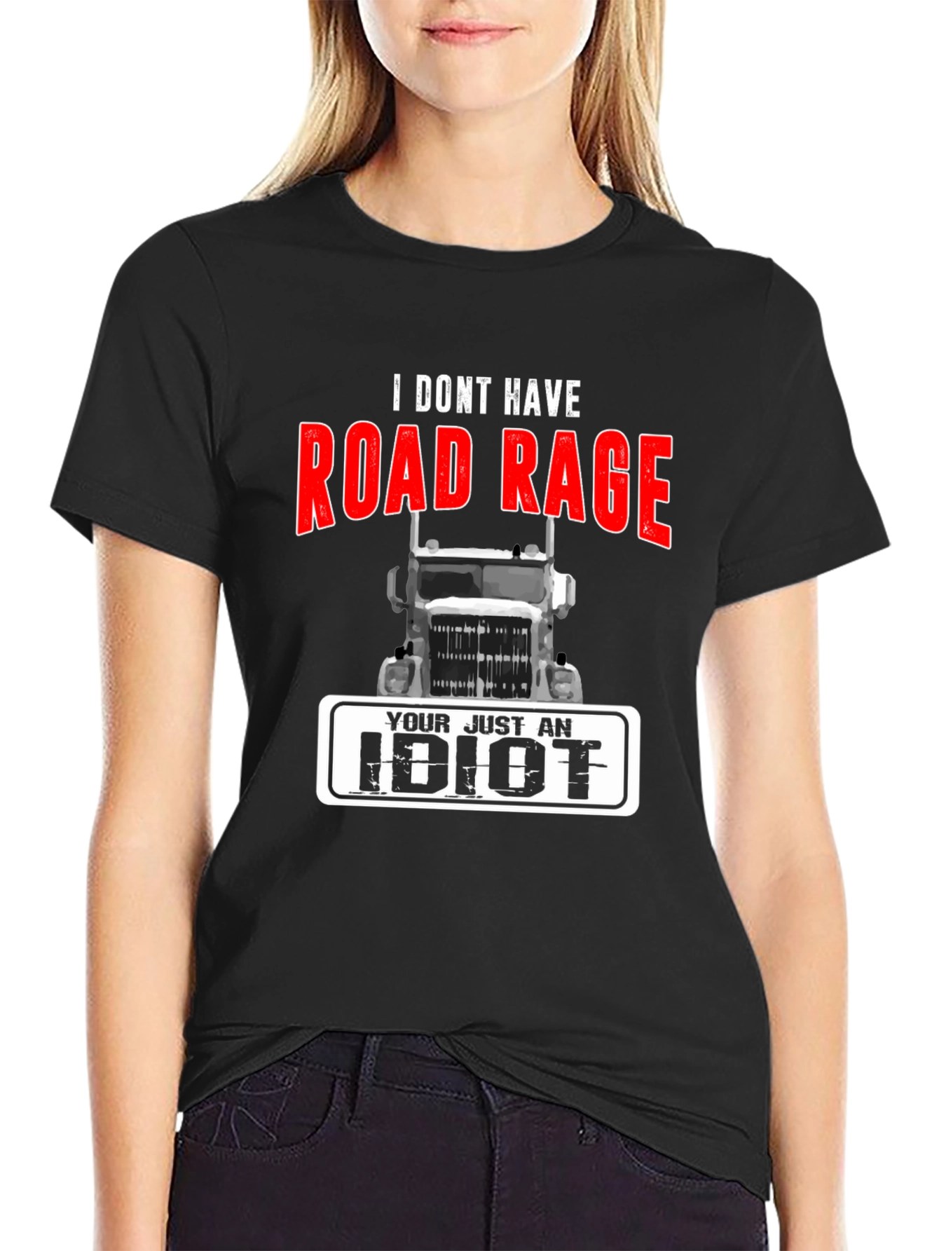 Road Rage Trucker T-Shirt - Funny Sarcastic Tee