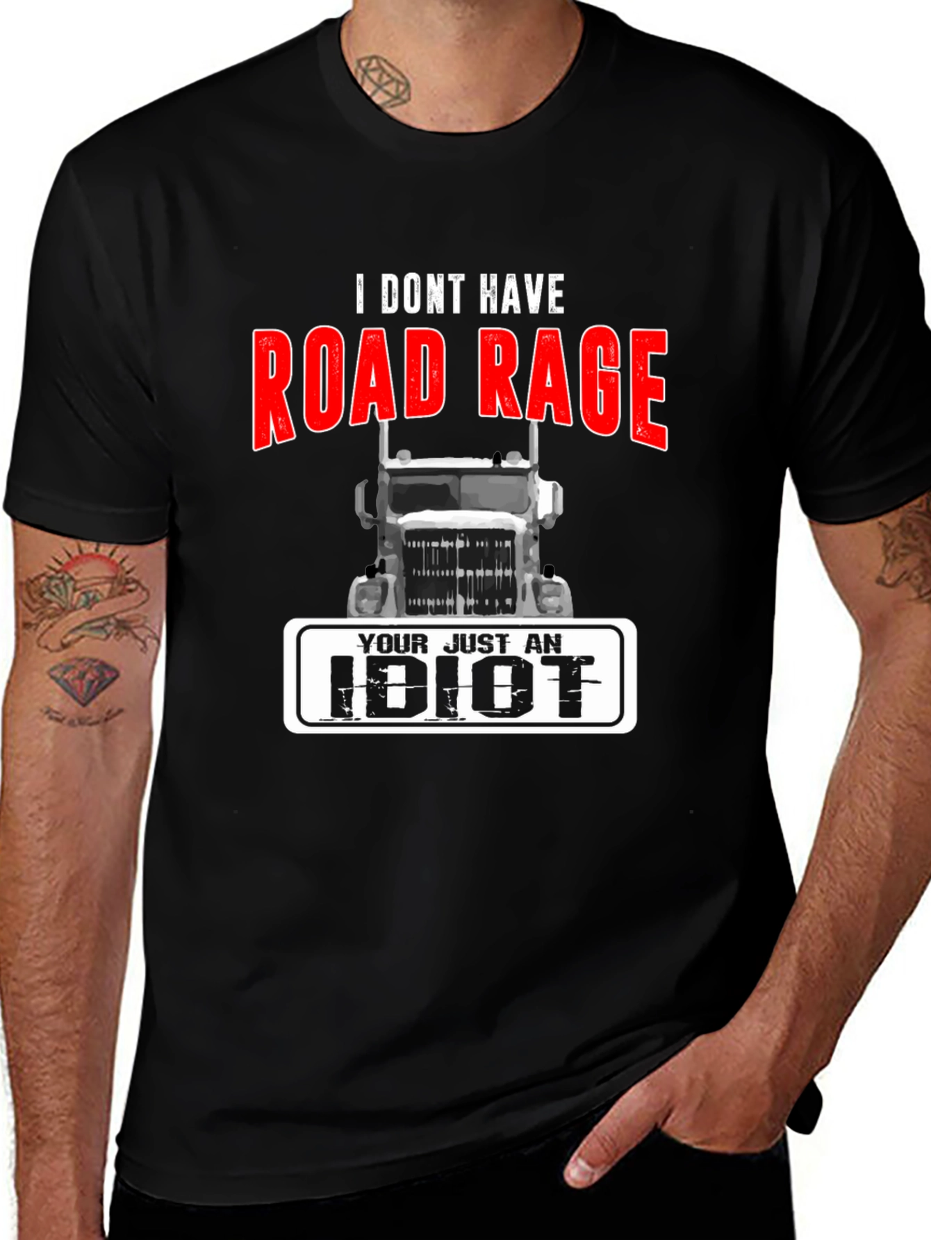 Road Rage Trucker T-Shirt - Funny Sarcastic Tee