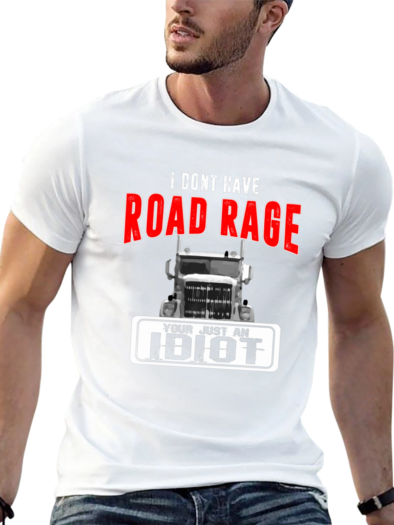 Road Rage Trucker T-Shirt - Funny Sarcastic Tee