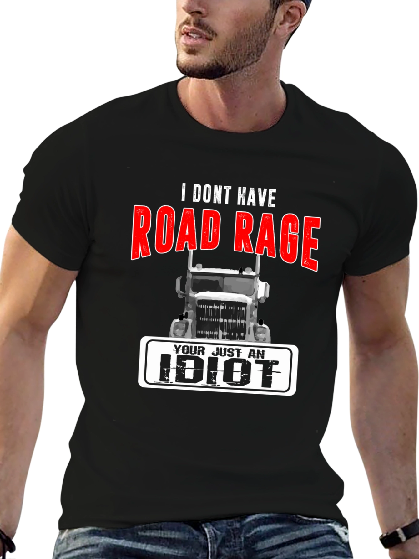 Road Rage Trucker T-Shirt - Funny Sarcastic Tee