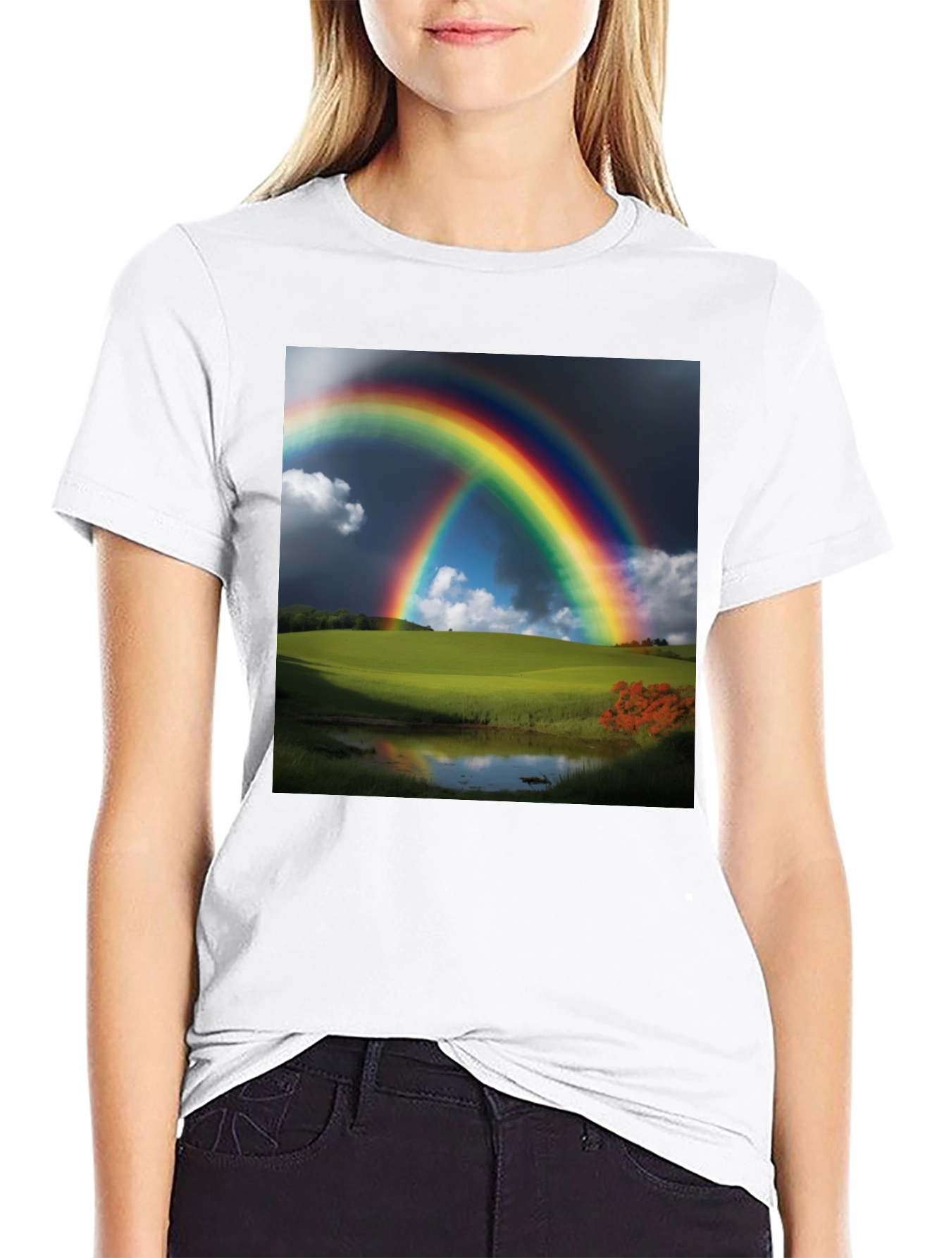 Rainbow Landscape Graphic Tee