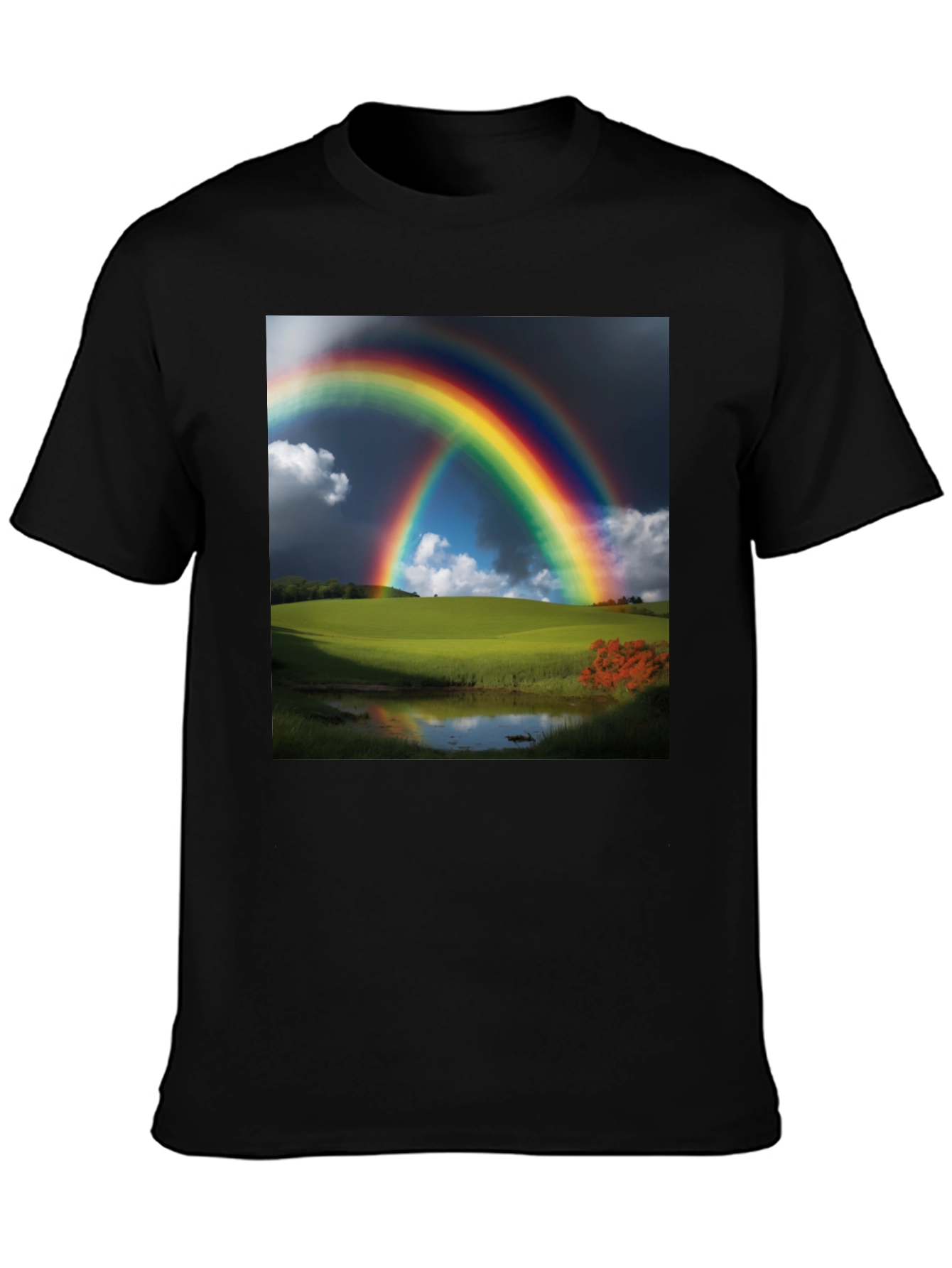 Rainbow Landscape Graphic Tee