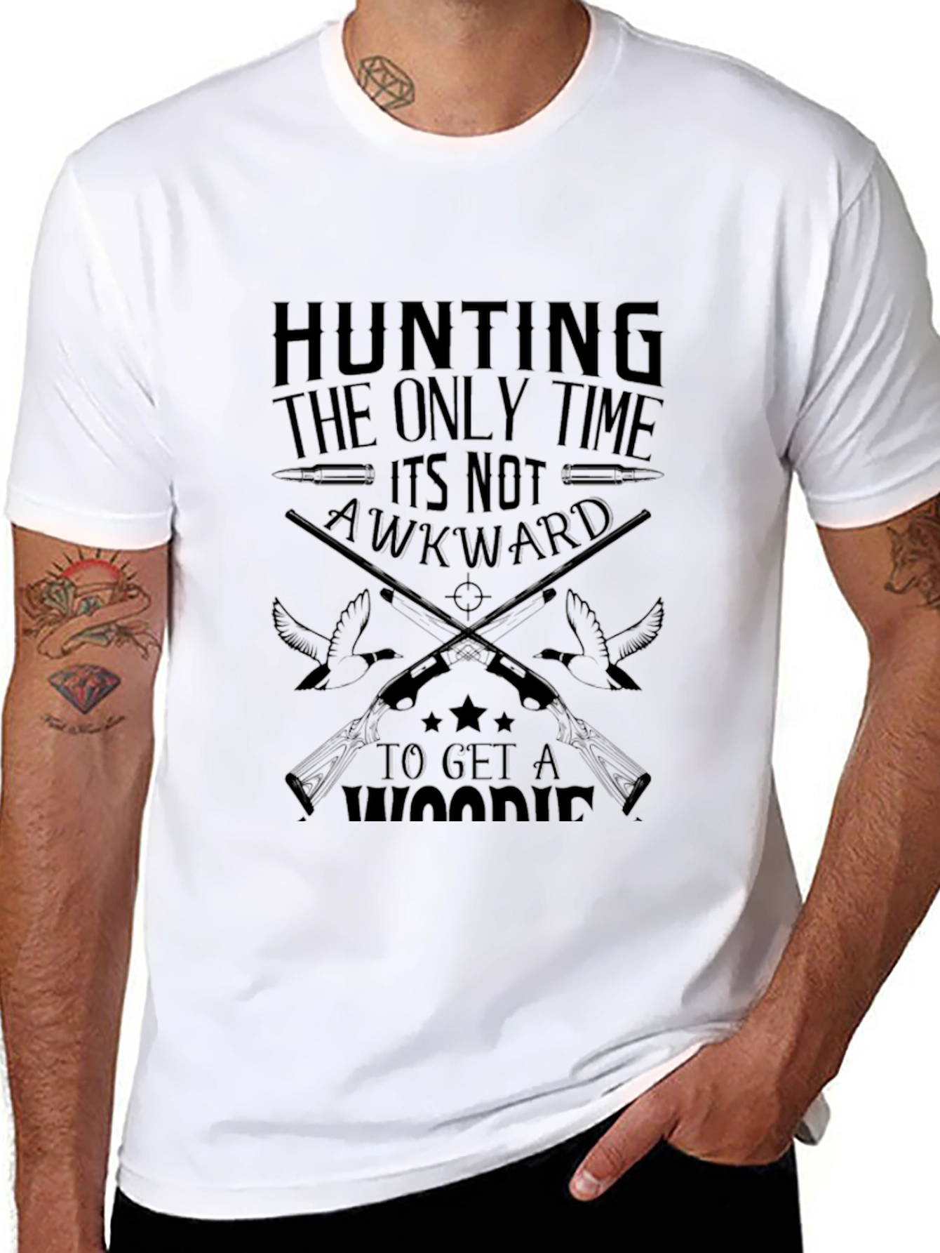 Hunting T-Shirt - The Only Time Its Not Awkward
