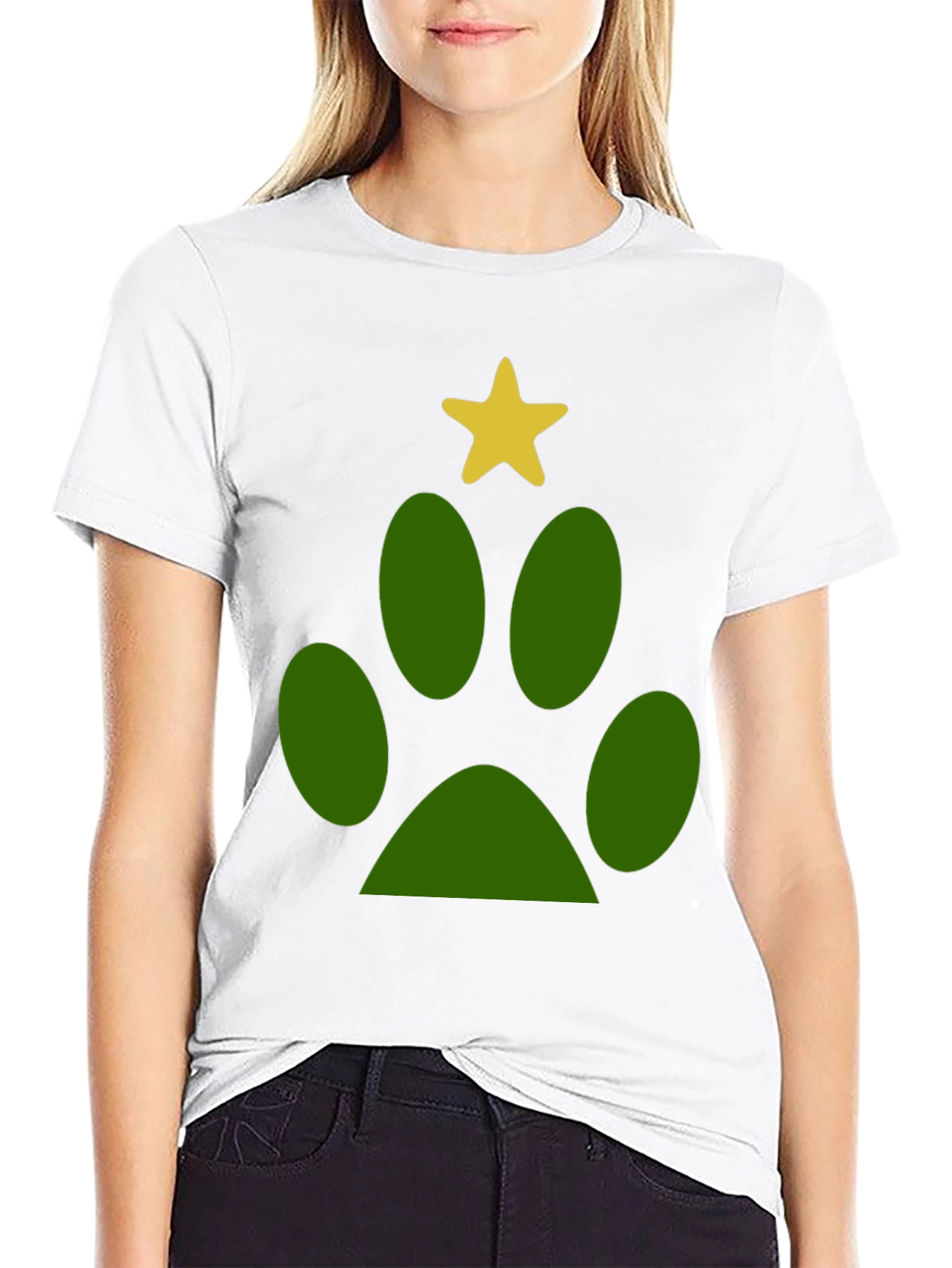 Paw Print Christmas T-Shirt