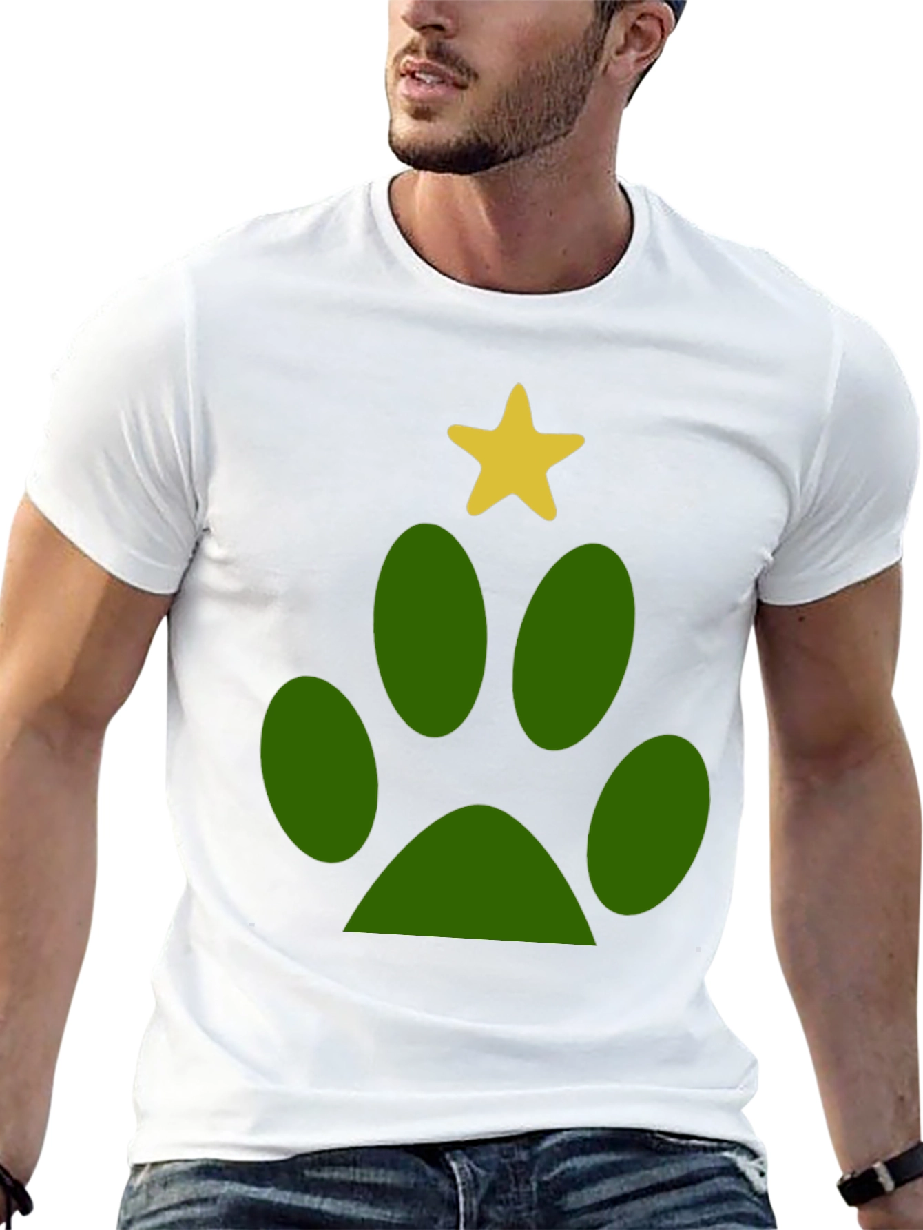 Paw Print Christmas T-Shirt