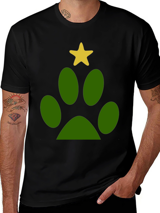 Paw Print Christmas T-Shirt