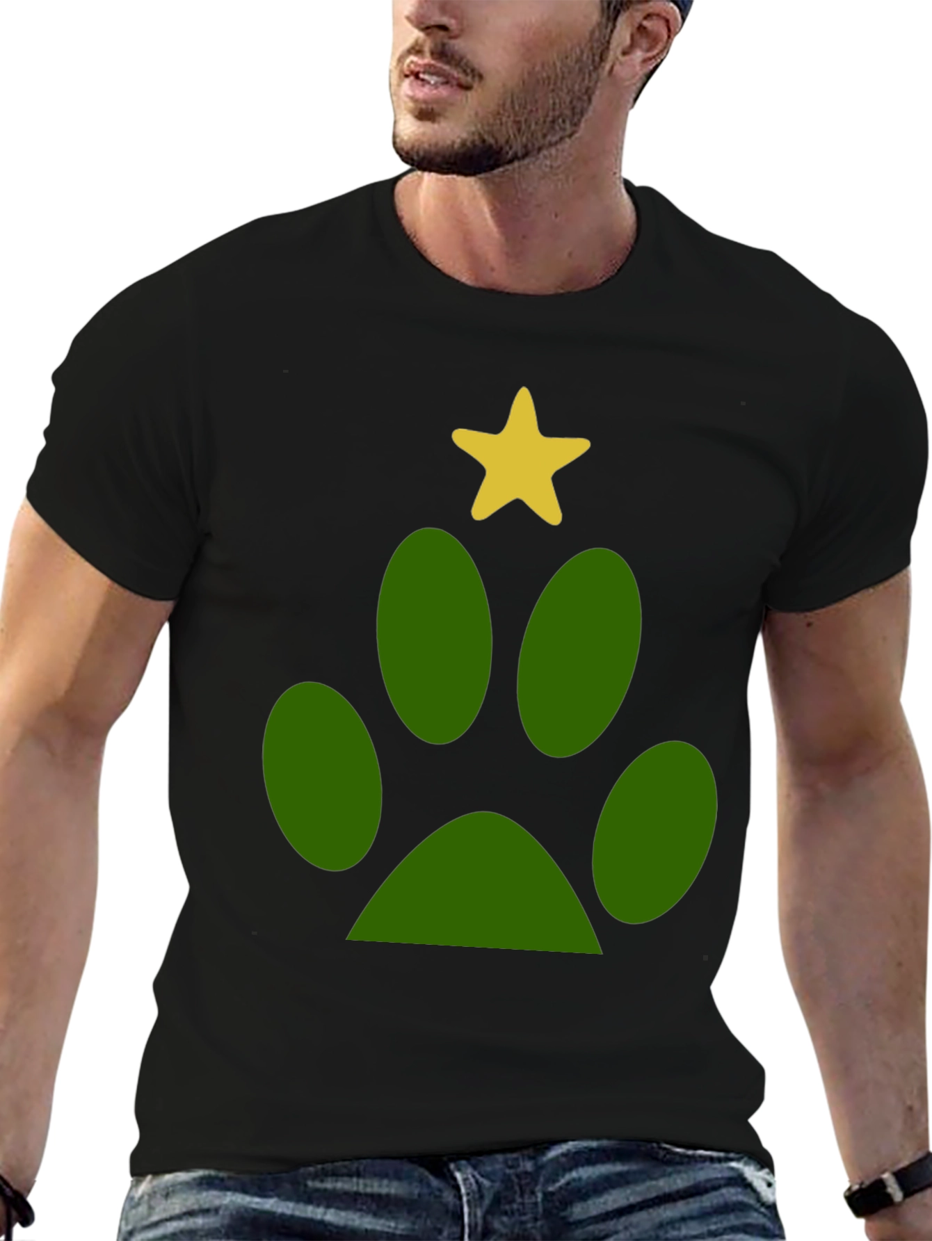 Paw Print Christmas T-Shirt