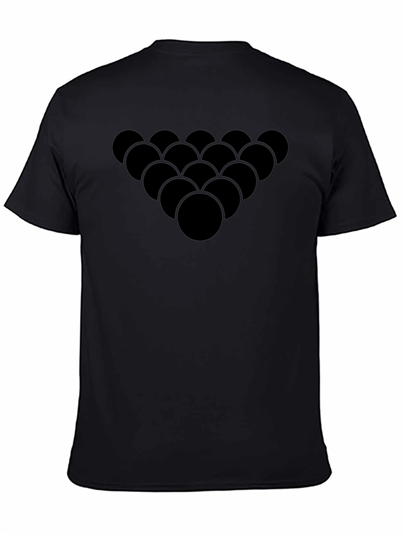 Black Billiard Ball Rack T-Shirt
