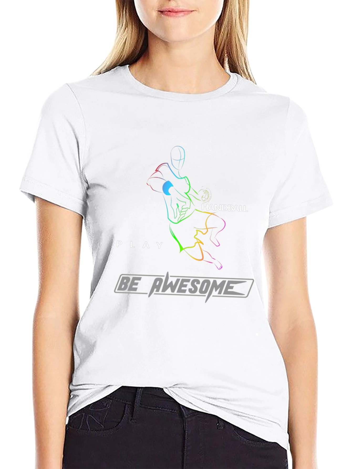 Handball Player Graphic Tee - Play Awesome!