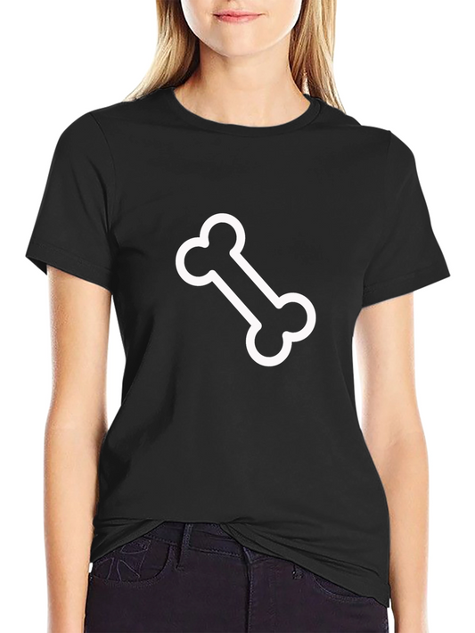 Bone Graphic Black Tee - Casual Style