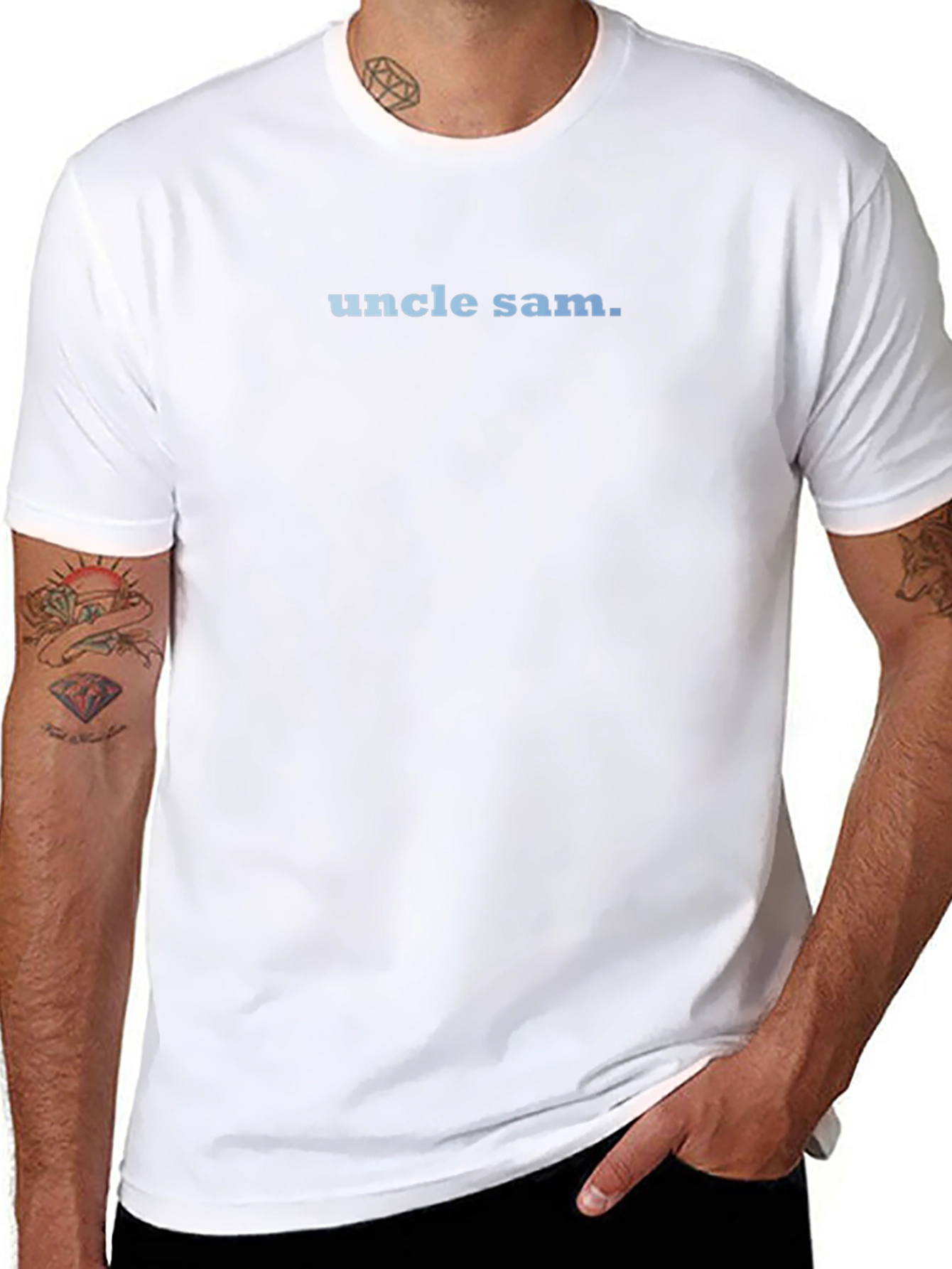 Uncle Sam Graphic Black T-Shirt