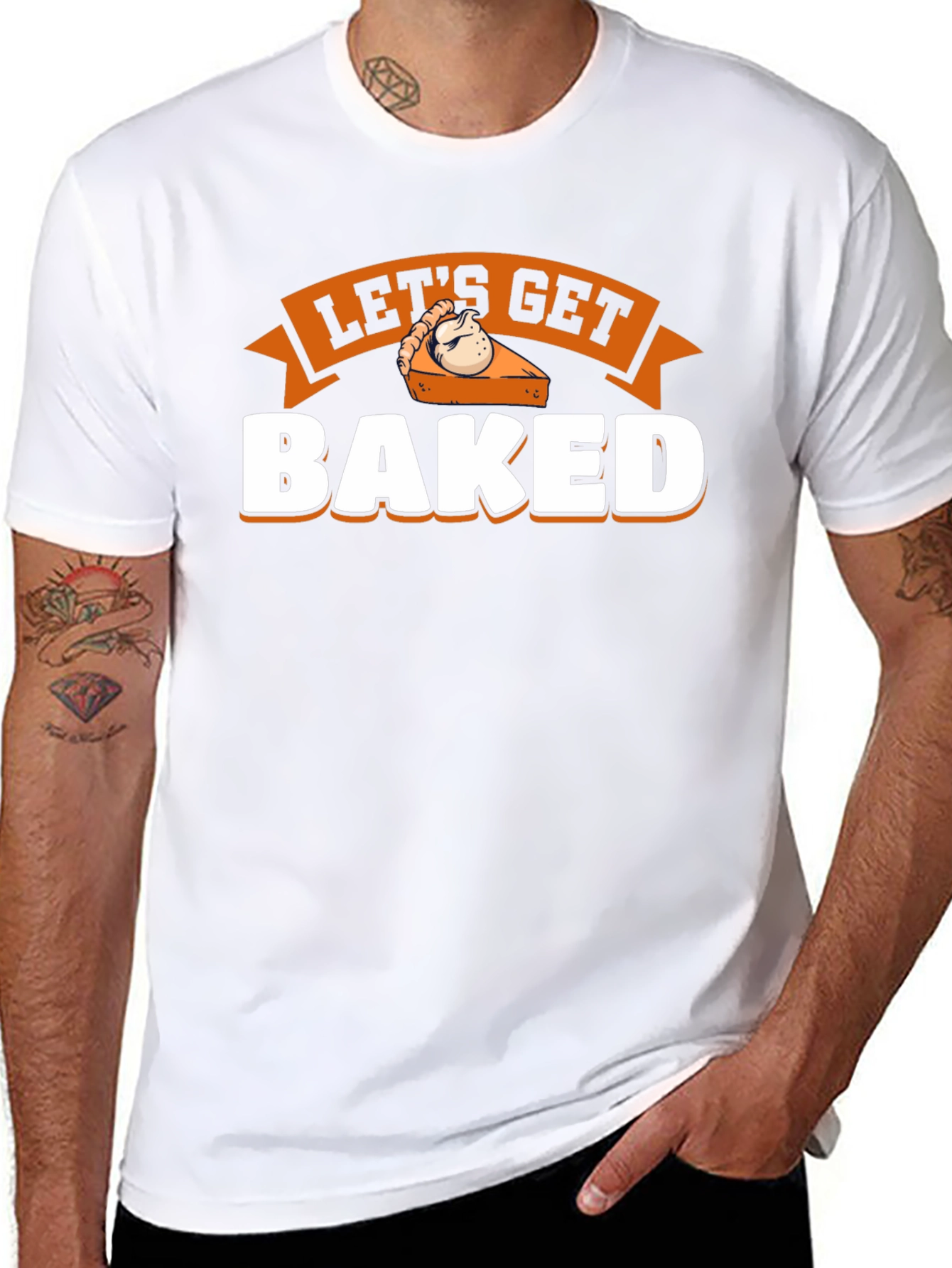Lets Get Baked Pie Graphic T-Shirt