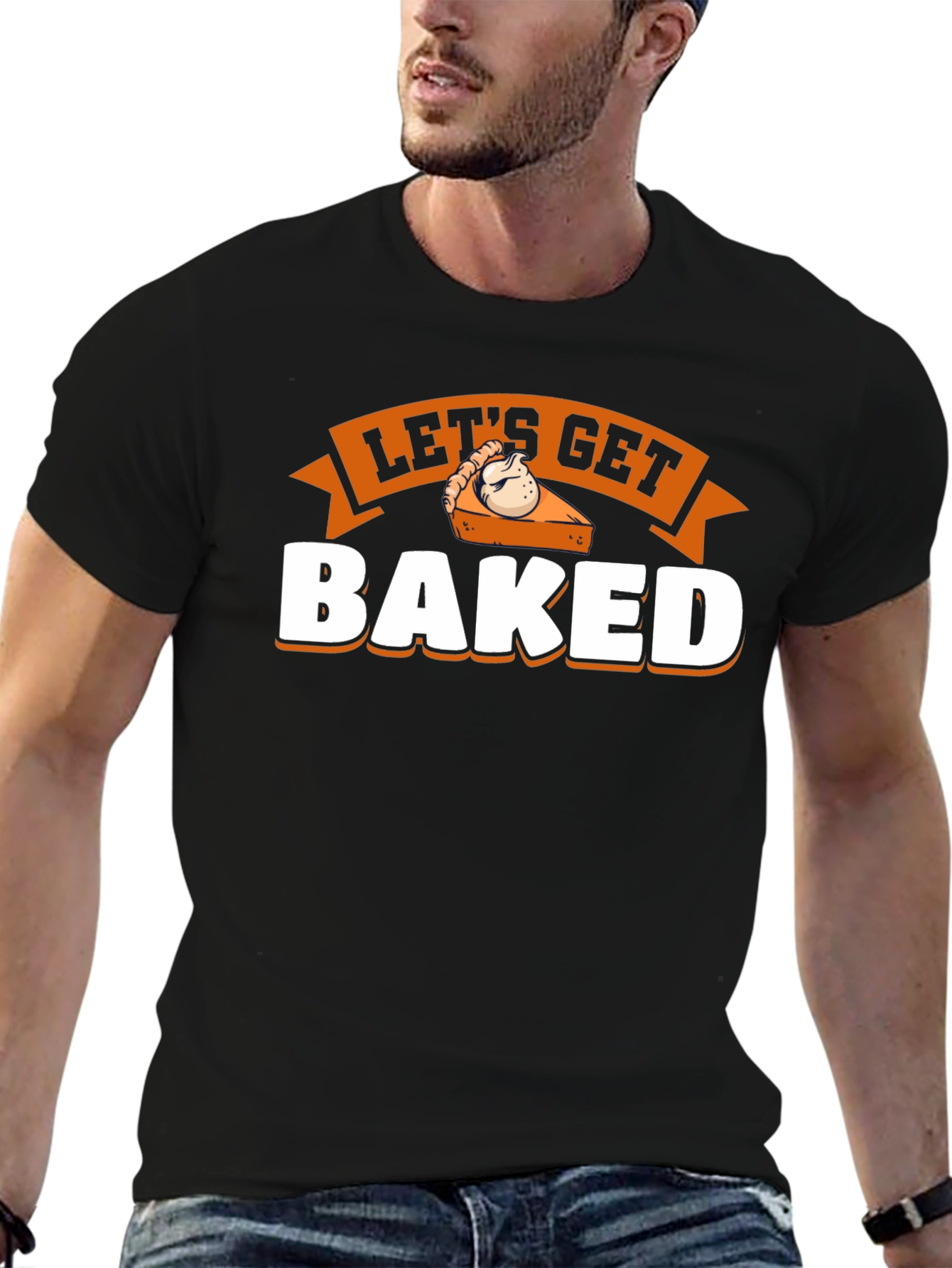 Lets Get Baked Pie Graphic T-Shirt