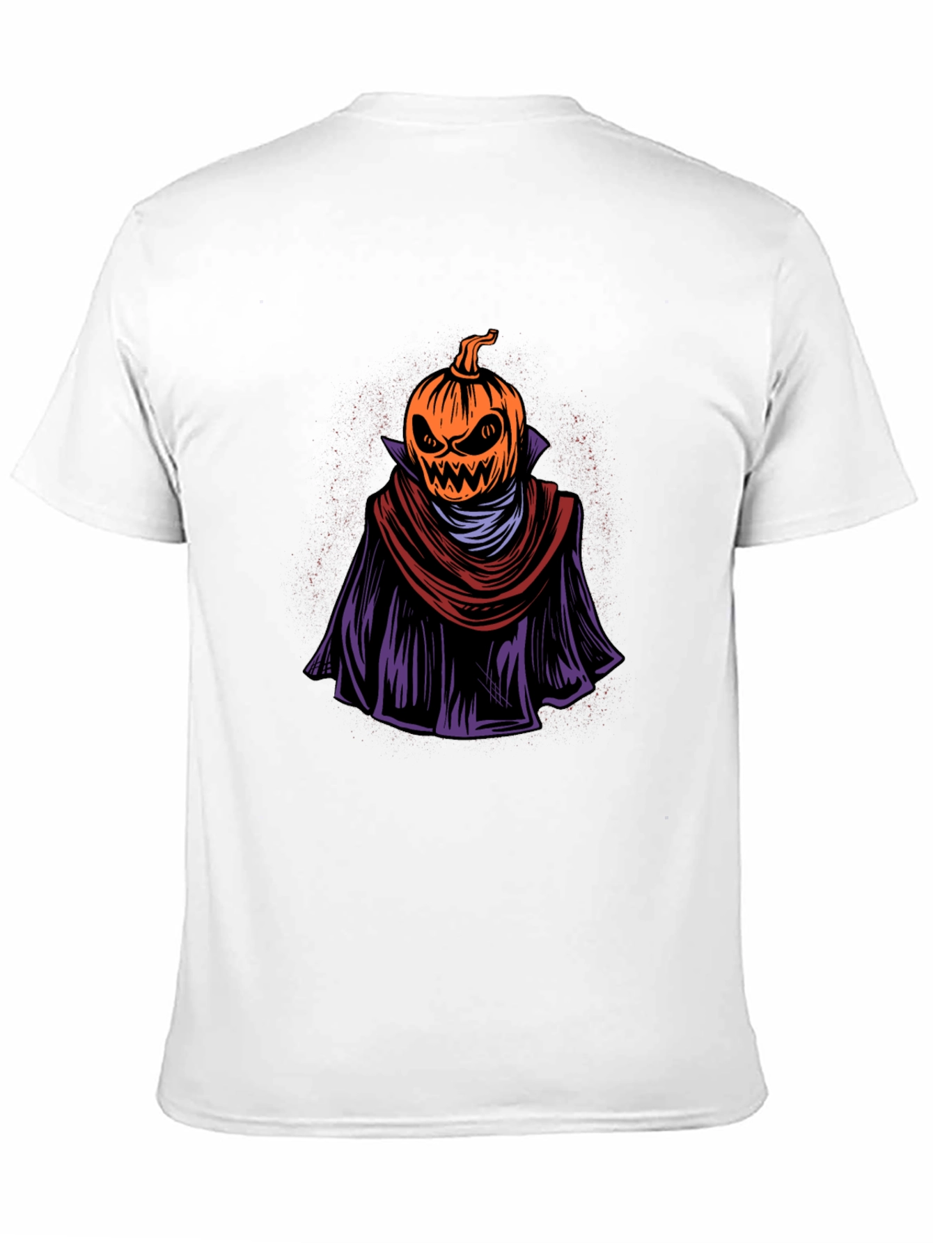 Spooky Pumpkin Head Graphic Tee - Halloween Apparel