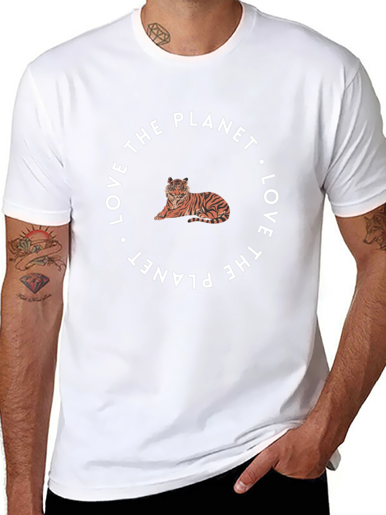 Love The Planet Tiger Graphic Tee