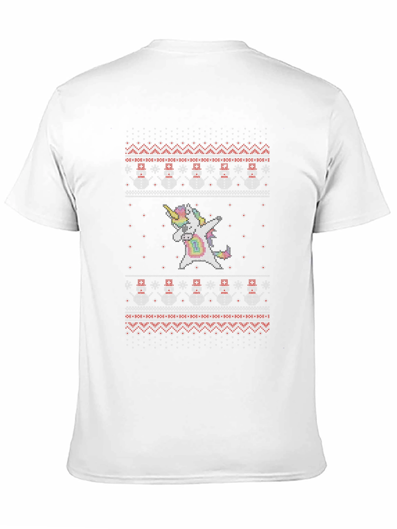 Unicorn Dabbing Ugly Christmas Sweater T-Shirt