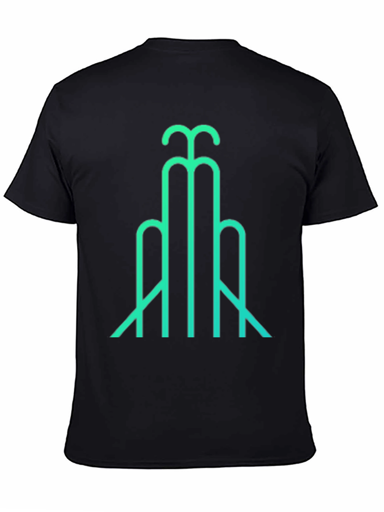 Abstract Line Art T-Shirt - Modern Geometric Design
